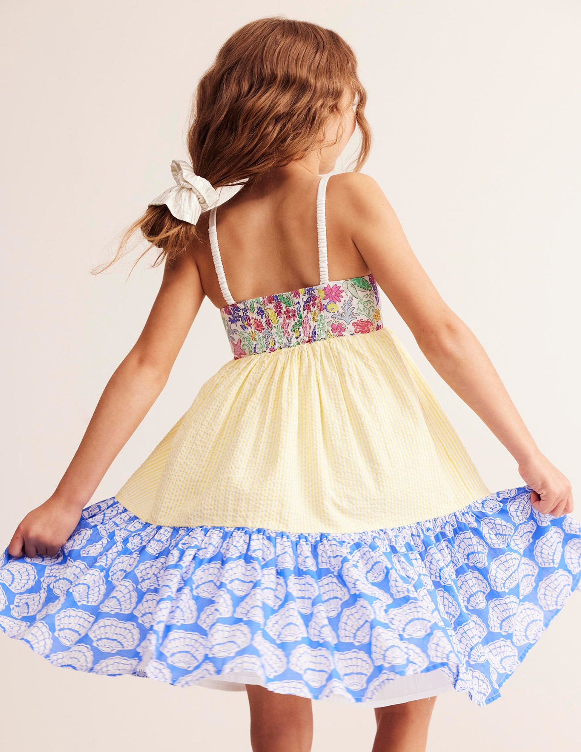 Deadstock Dresses-Blue Seashell Hotchpotch-5