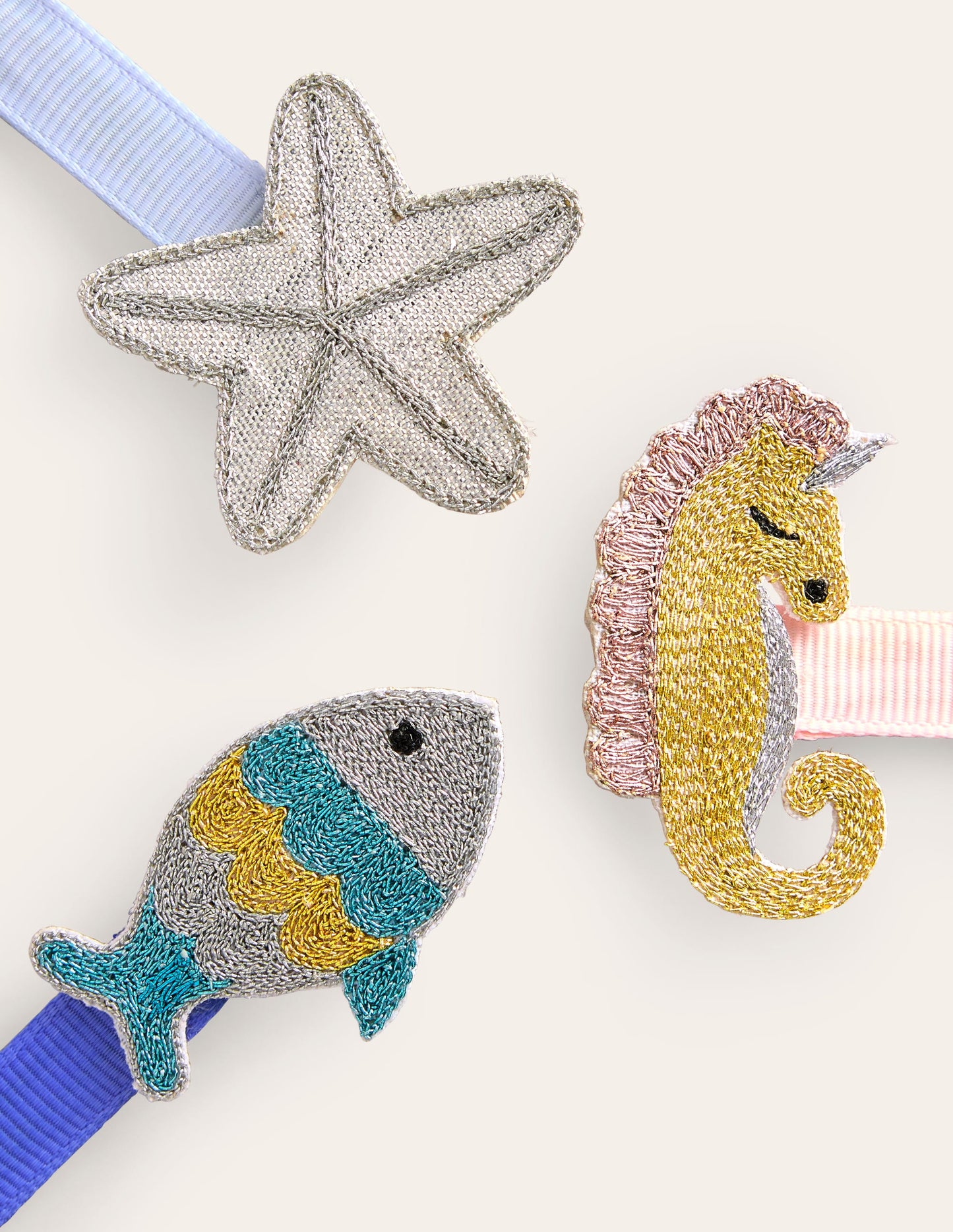 3 Pack Hair Clips-Sea Animals