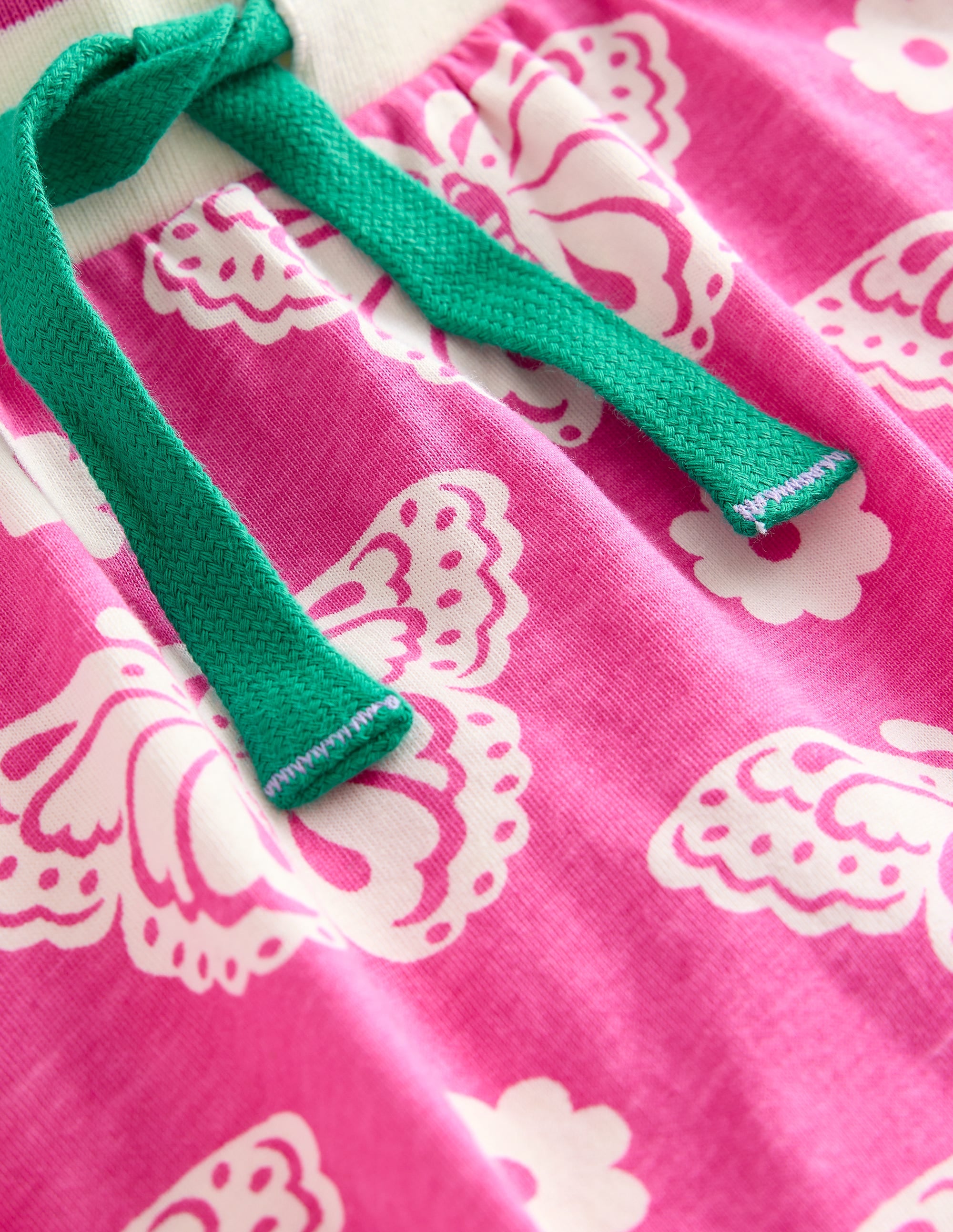 Printed Jersey Skort-Pink Butterfly Stamp - Image 3
