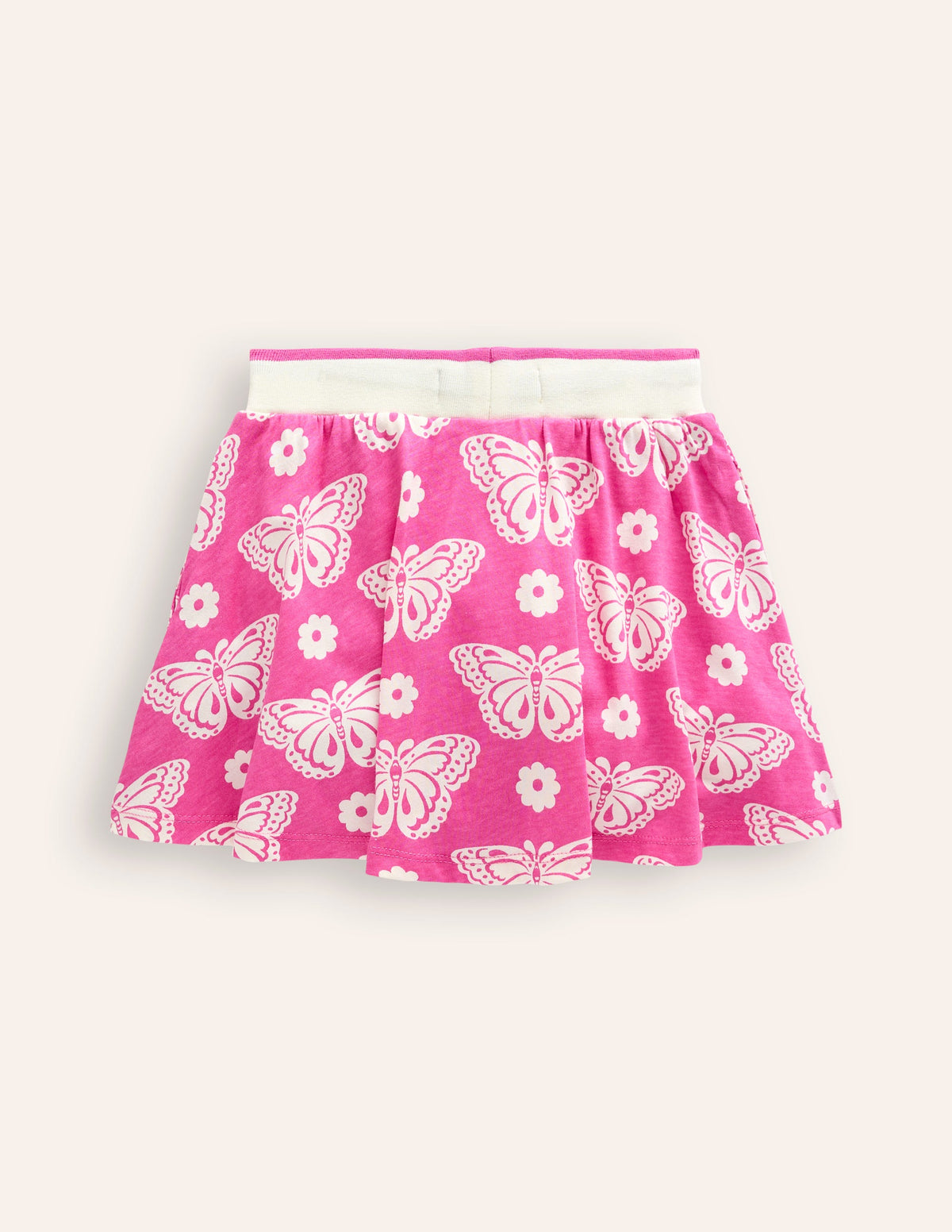 Printed Jersey Skort-Pink Lemonade Strawberry Patch-2