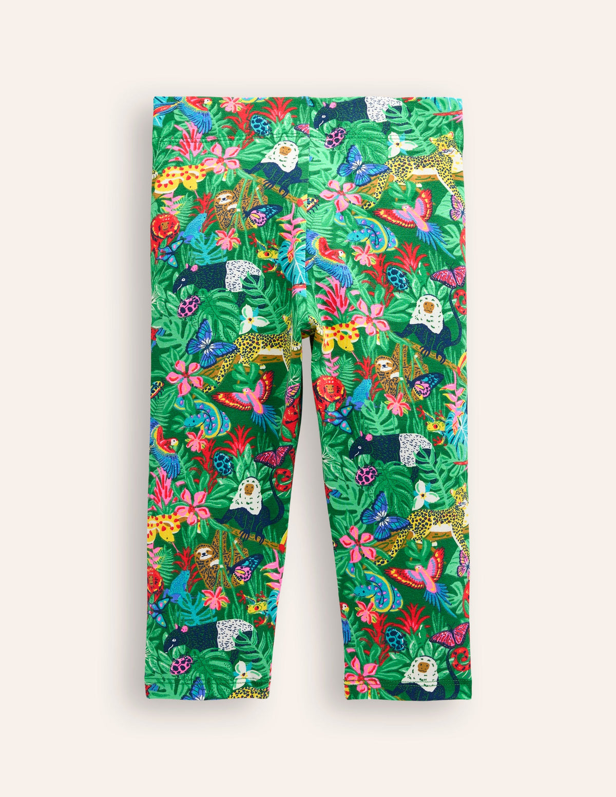 Fun Cropped Leggings-Spruce Green Rainforest-2