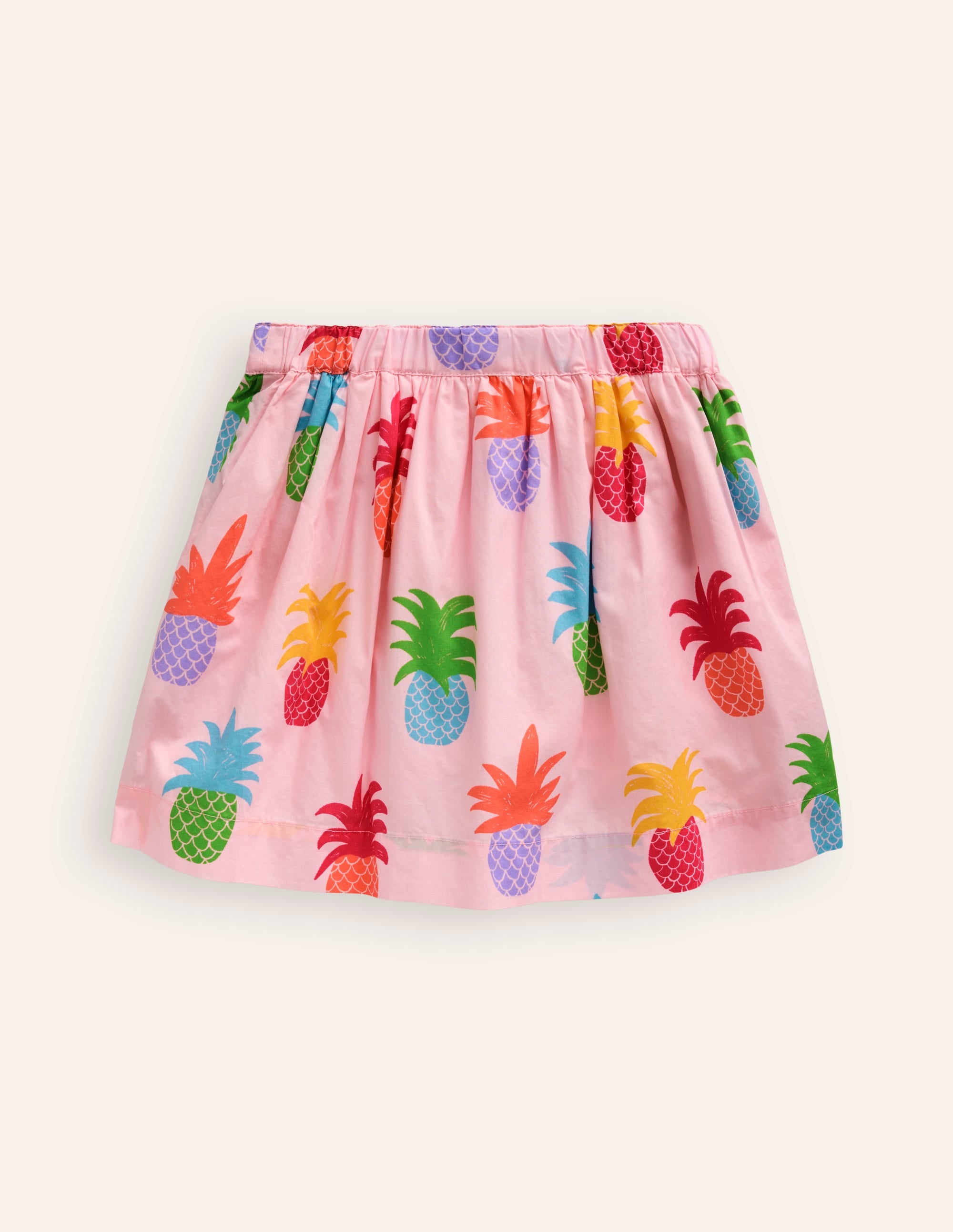 Pull On Twirly Skirt-Blooming Pink Pineapples - Image 2