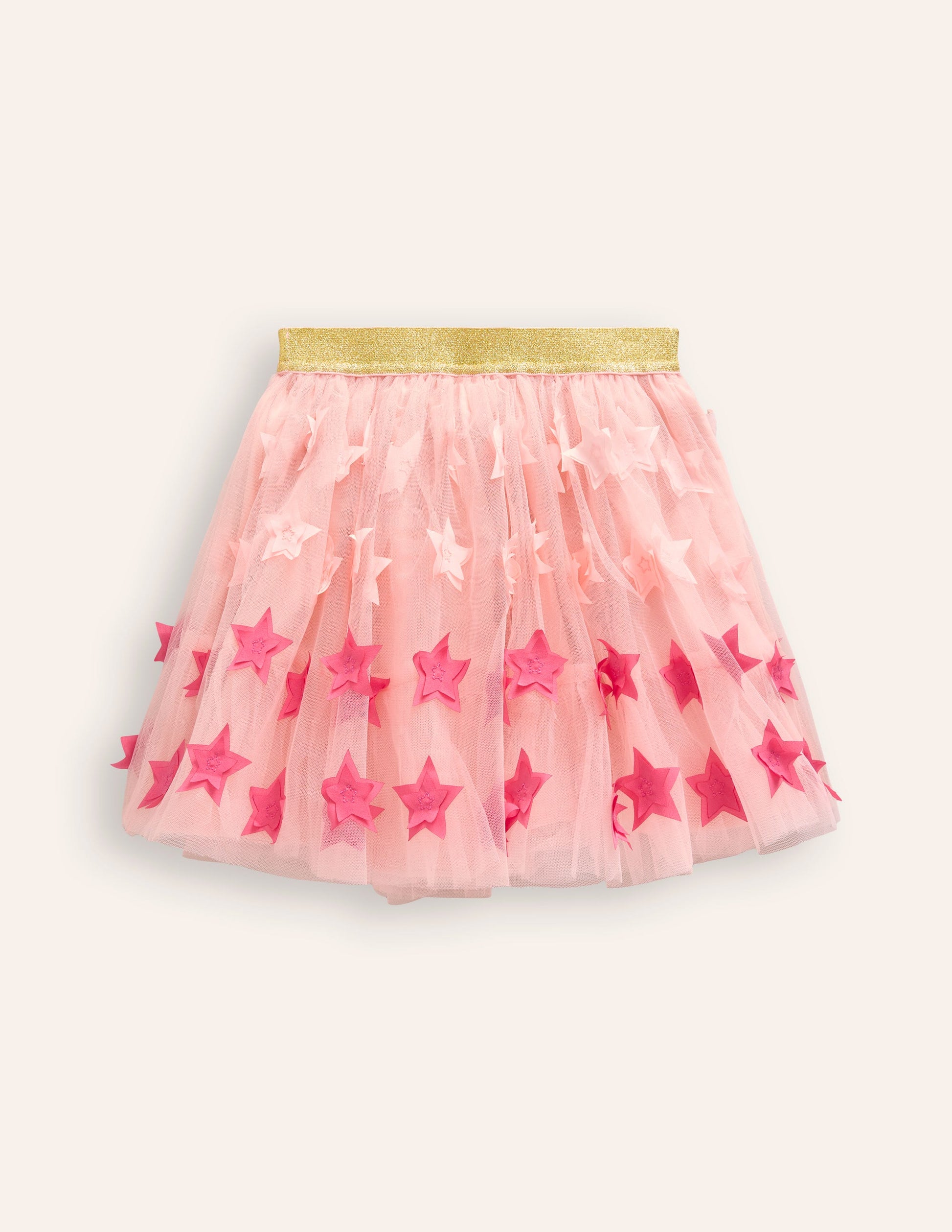 Tulle Mini Skirt-Pink Stars-2