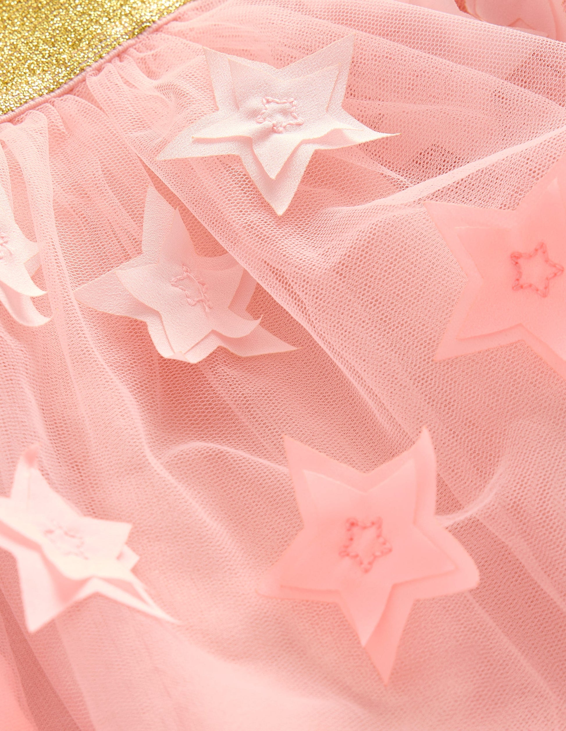 Tulle Mini Skirt-Pink Stars-3