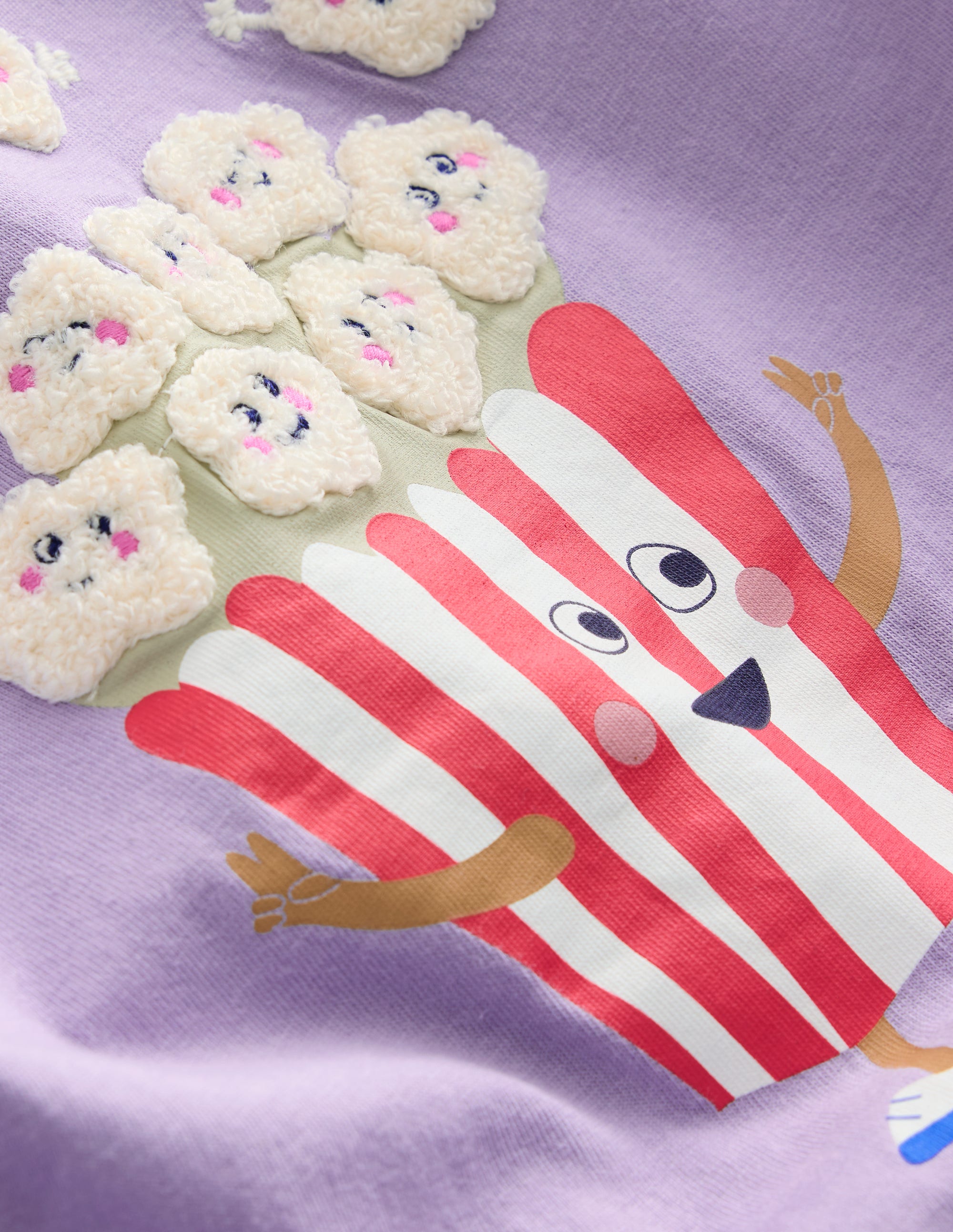 Boucle Relaxed T-shirt-Misty Lavender Popcorn - Image 3