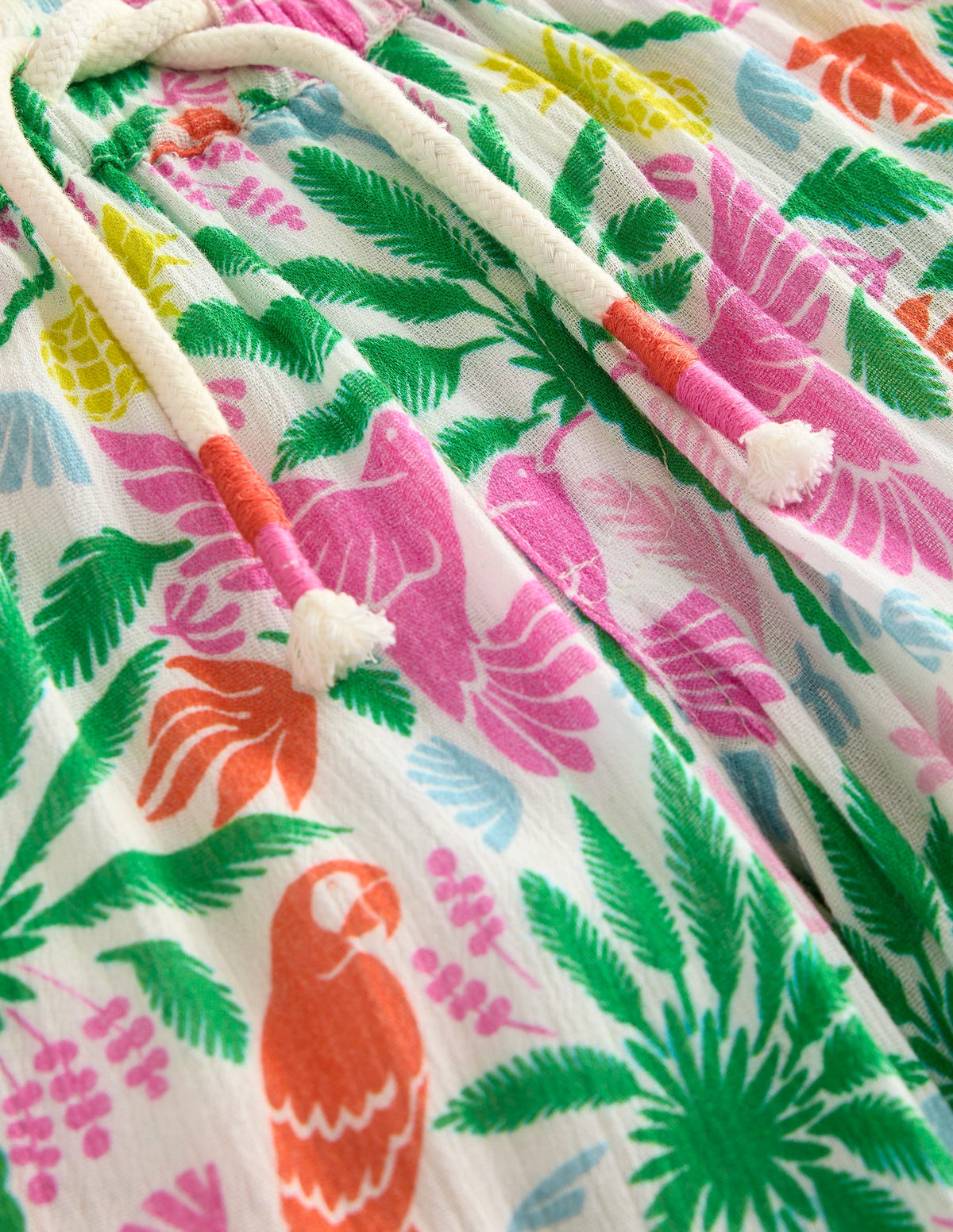 Tapered Holiday Trousers-Multi Rainbow Palm - Image 3