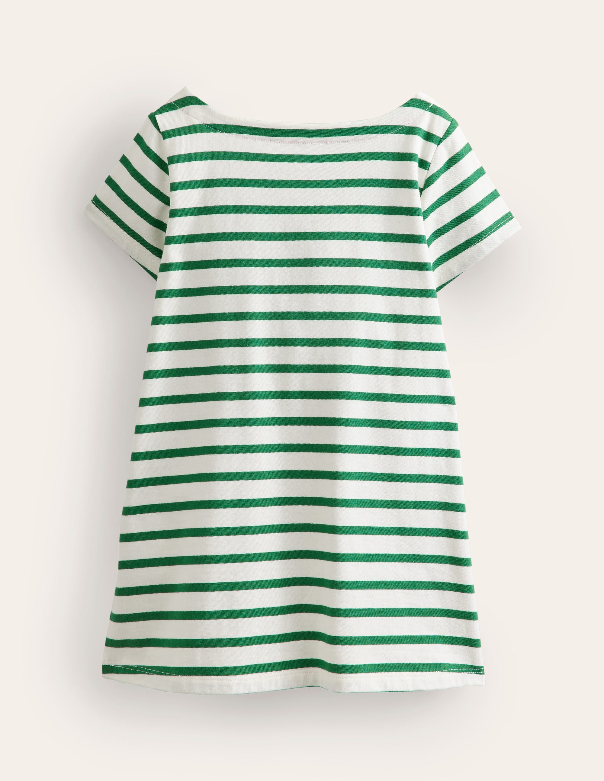 Fun Pocket Appliqué Tunic-Ivory/ Pea Green Cherries - Image 2