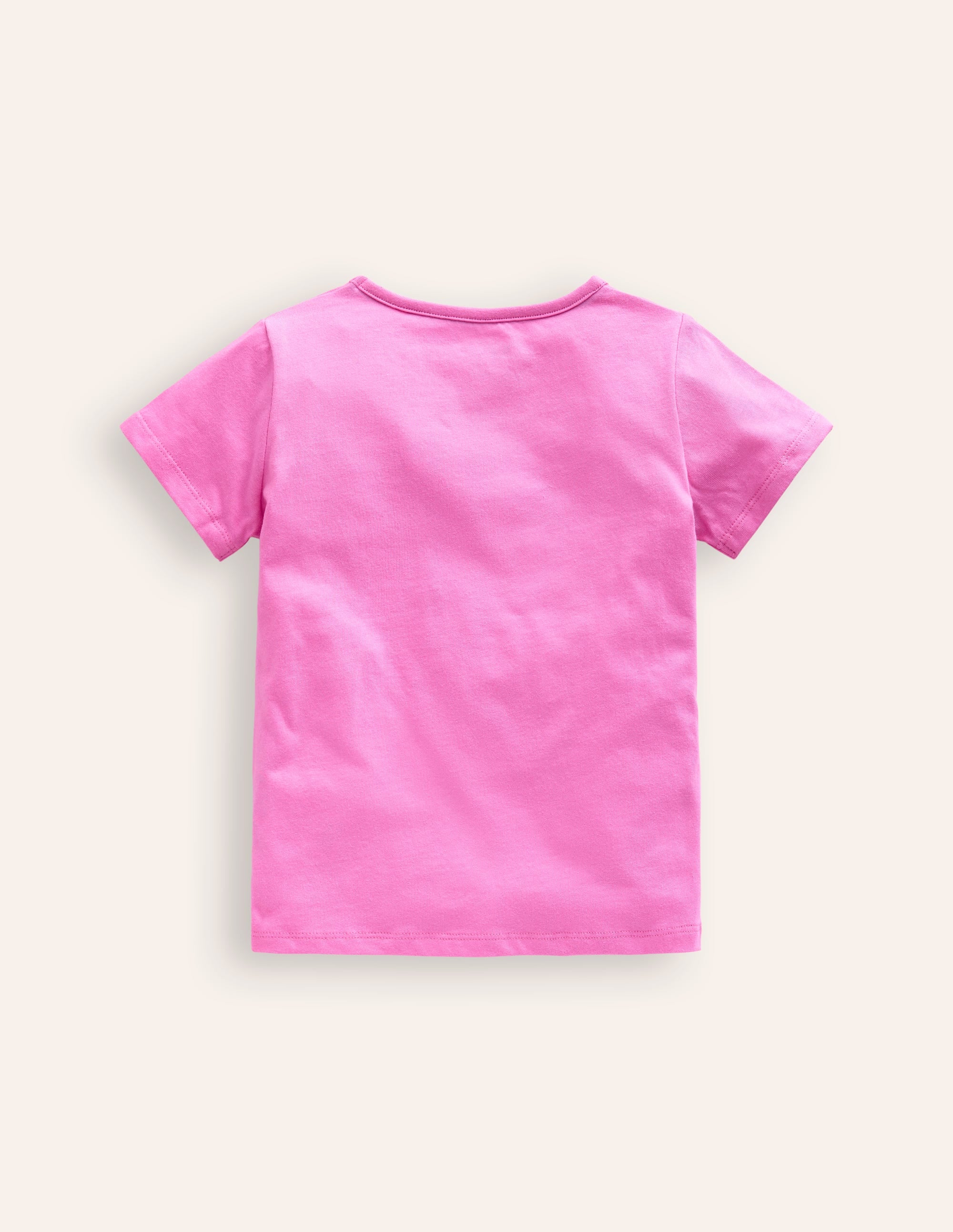 Appliqué Zip Detail T-shirt-Strawberry Ice Polaroid - Image 2