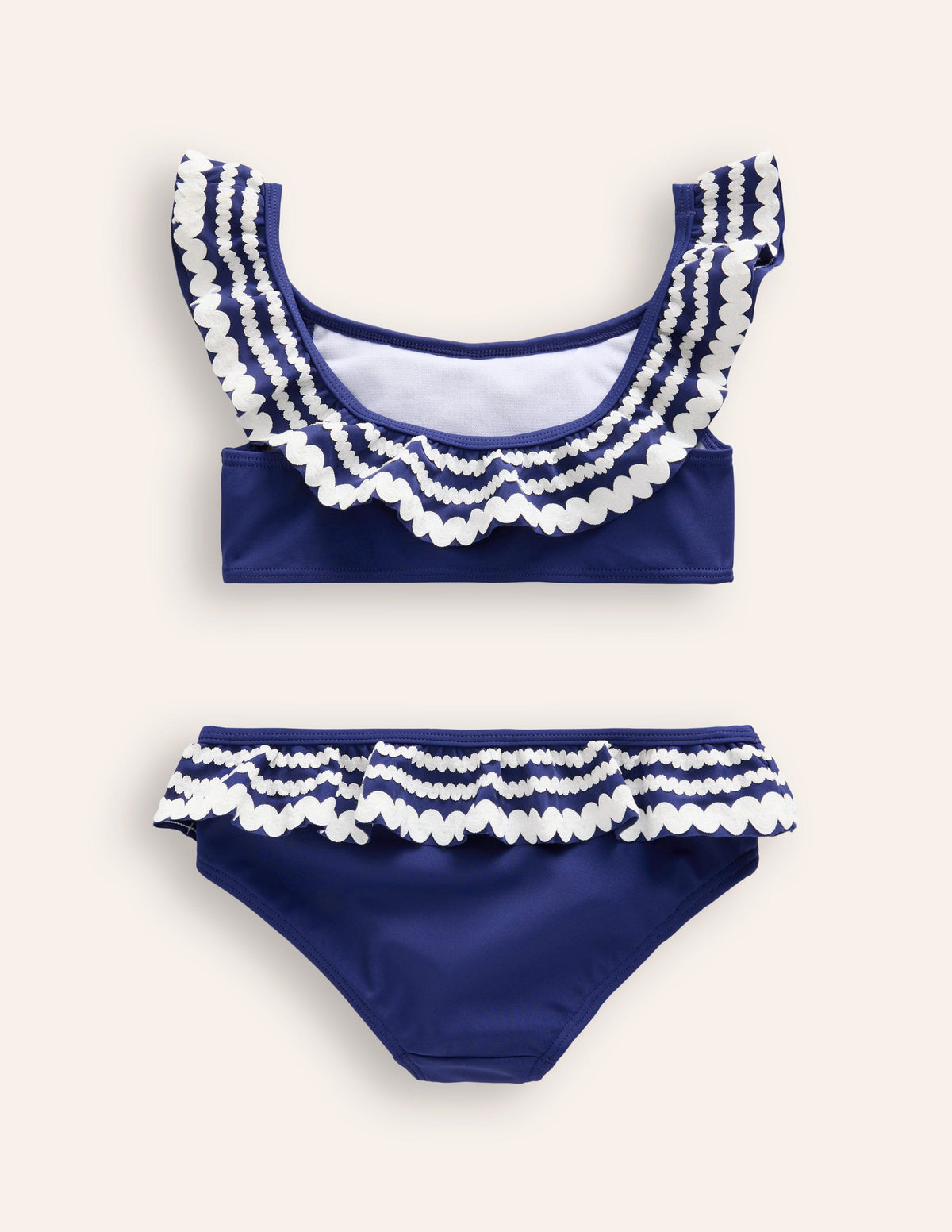 Ric Rac Frilly Bikini-Sapphire Blue - Image 2