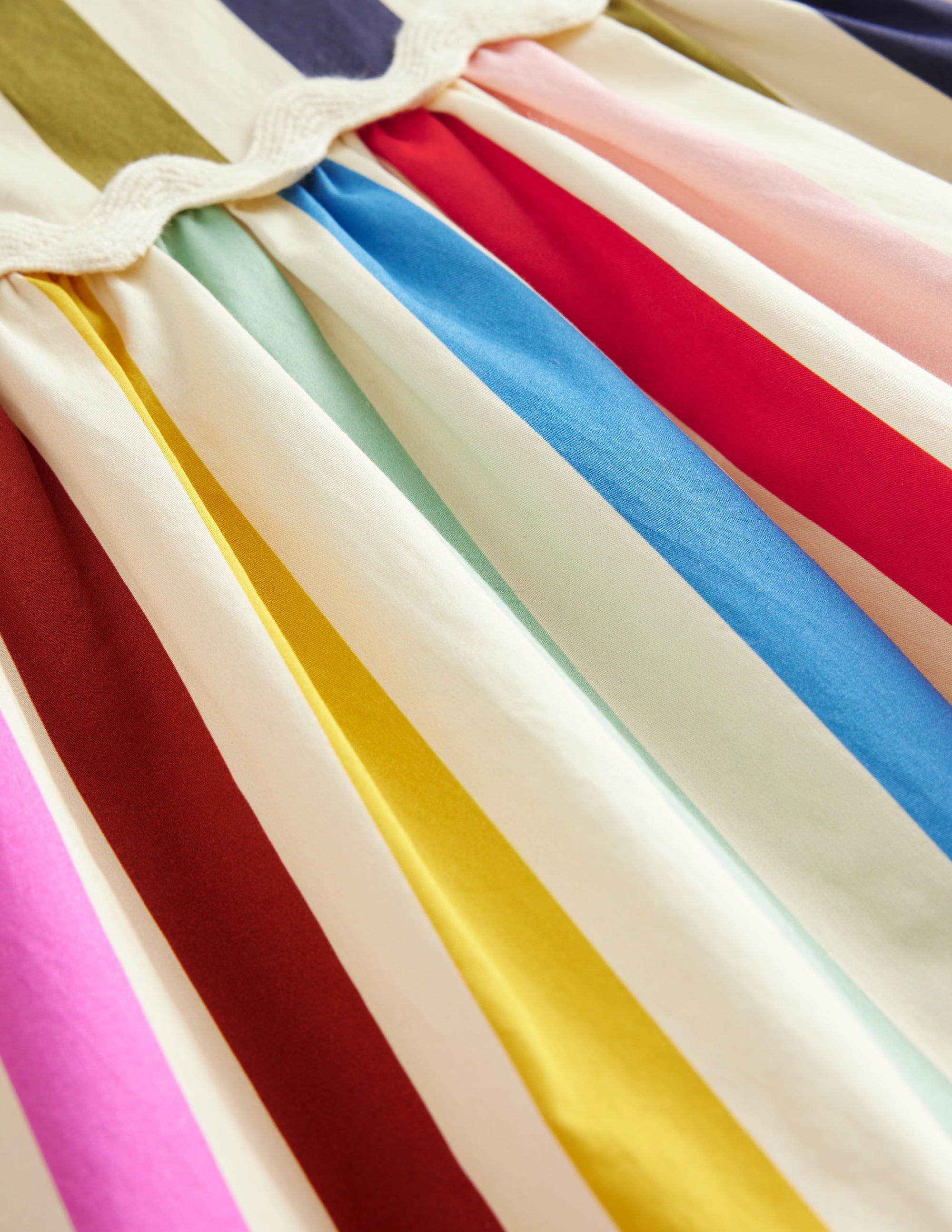 Tiered Stripe Dress-Rainbow Multi Stripe - Image 6