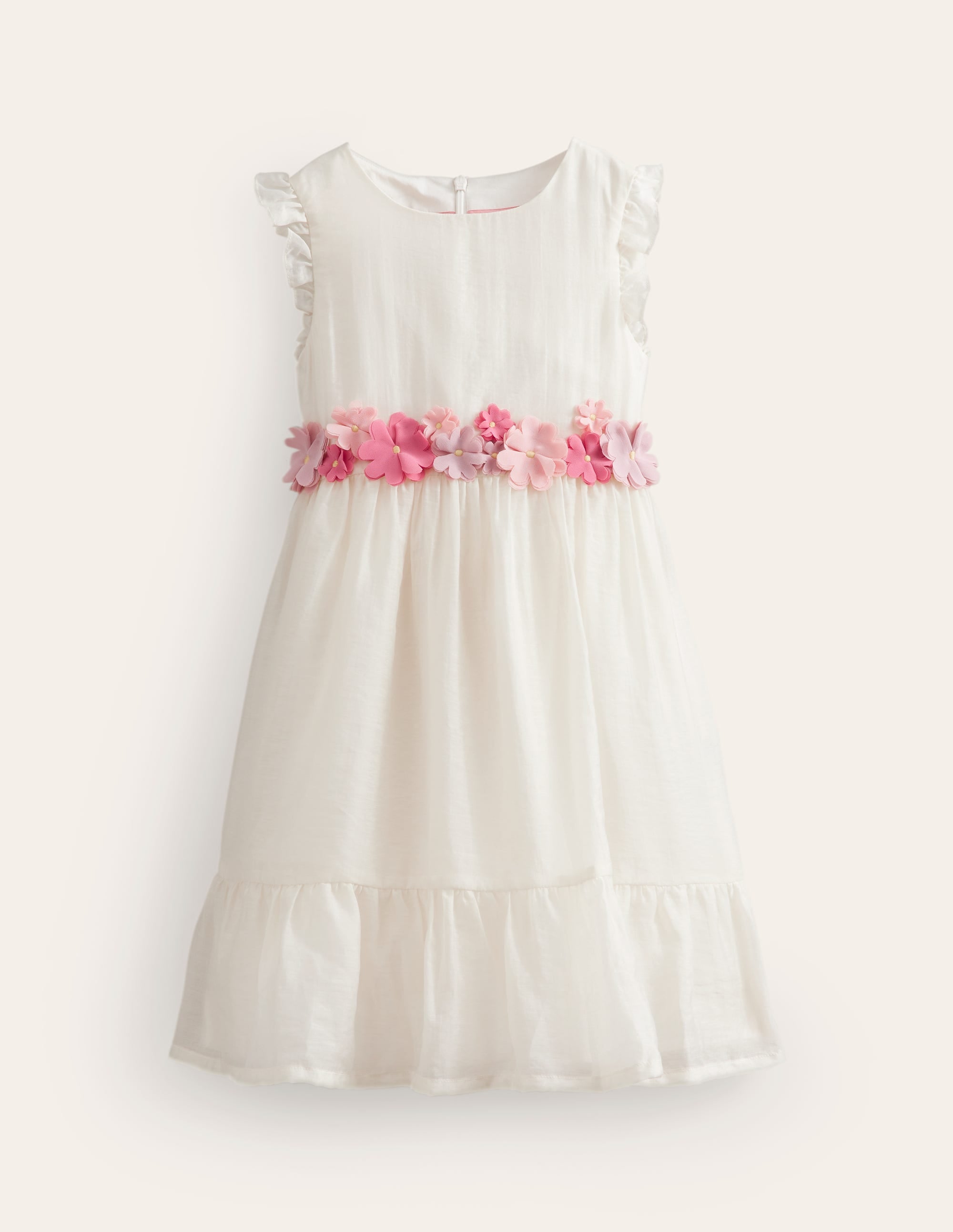 Flutter Organza Dress-Ivory - Image 1