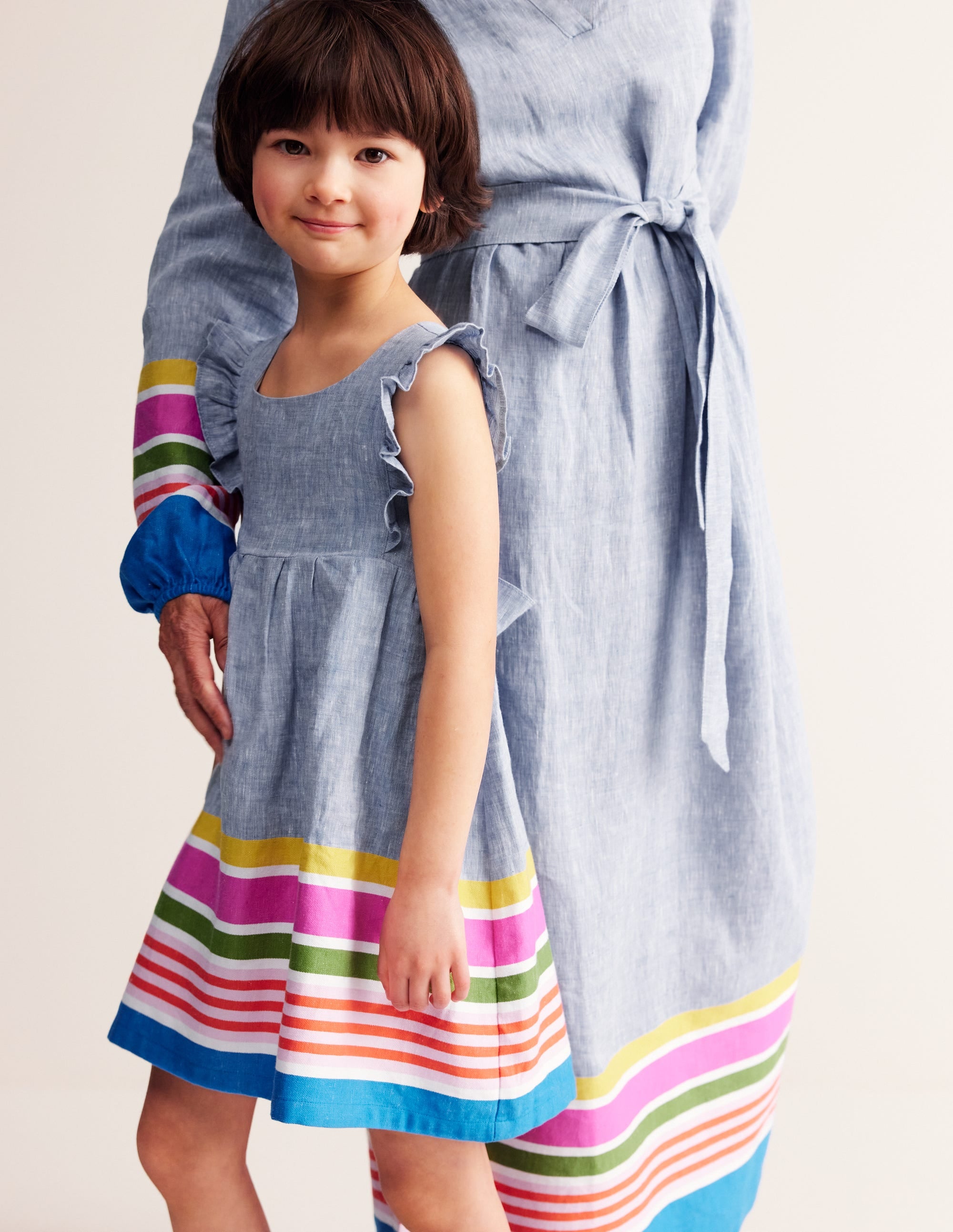 Bow Back Dress-End on End Stripe - Image 3