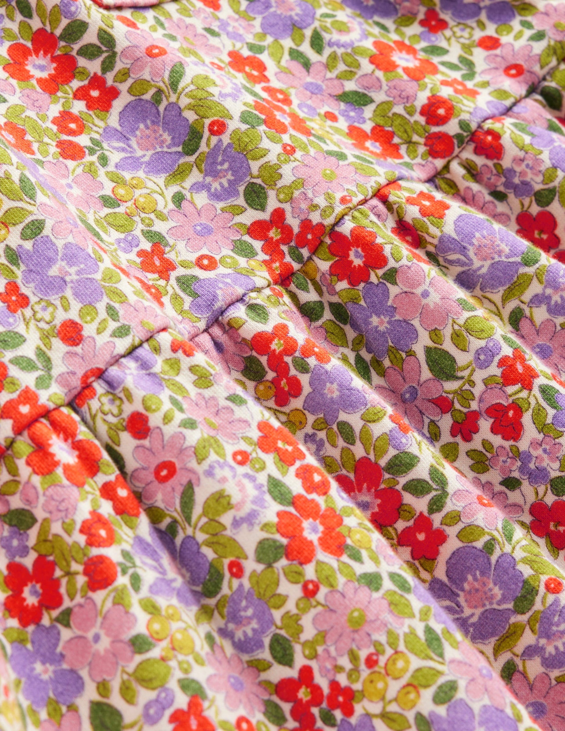 Loopback Sweatshirt Dress-Aster Purple Flowerbed-3