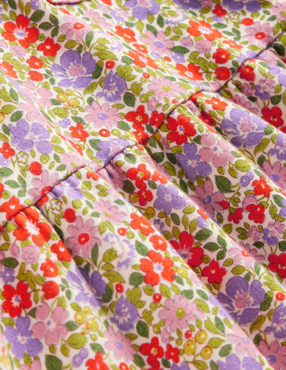 Loopback Sweatshirt Dress-Aster Purple Flowerbed-3