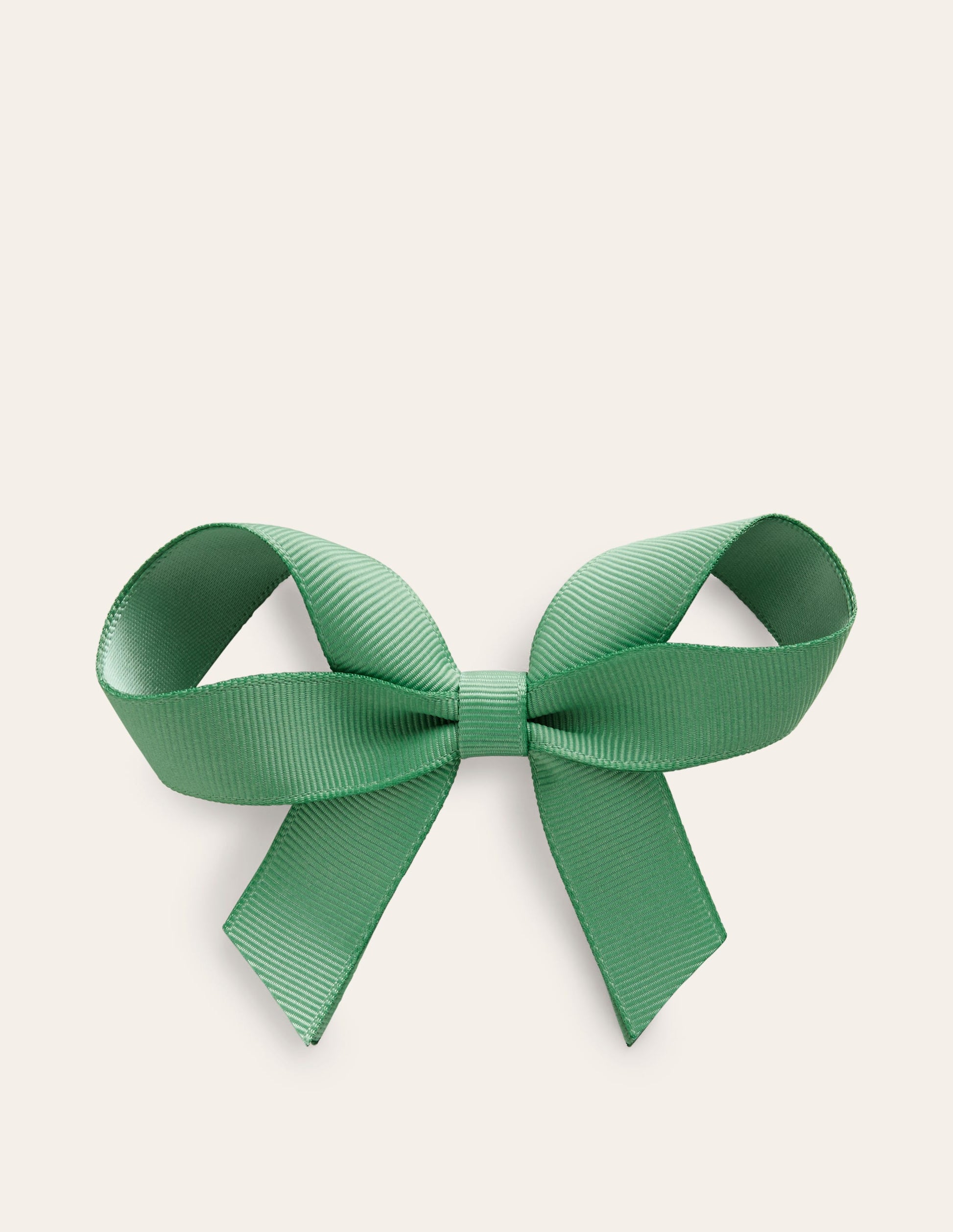 Grosgrain Hair Bow-Veridian Green-1