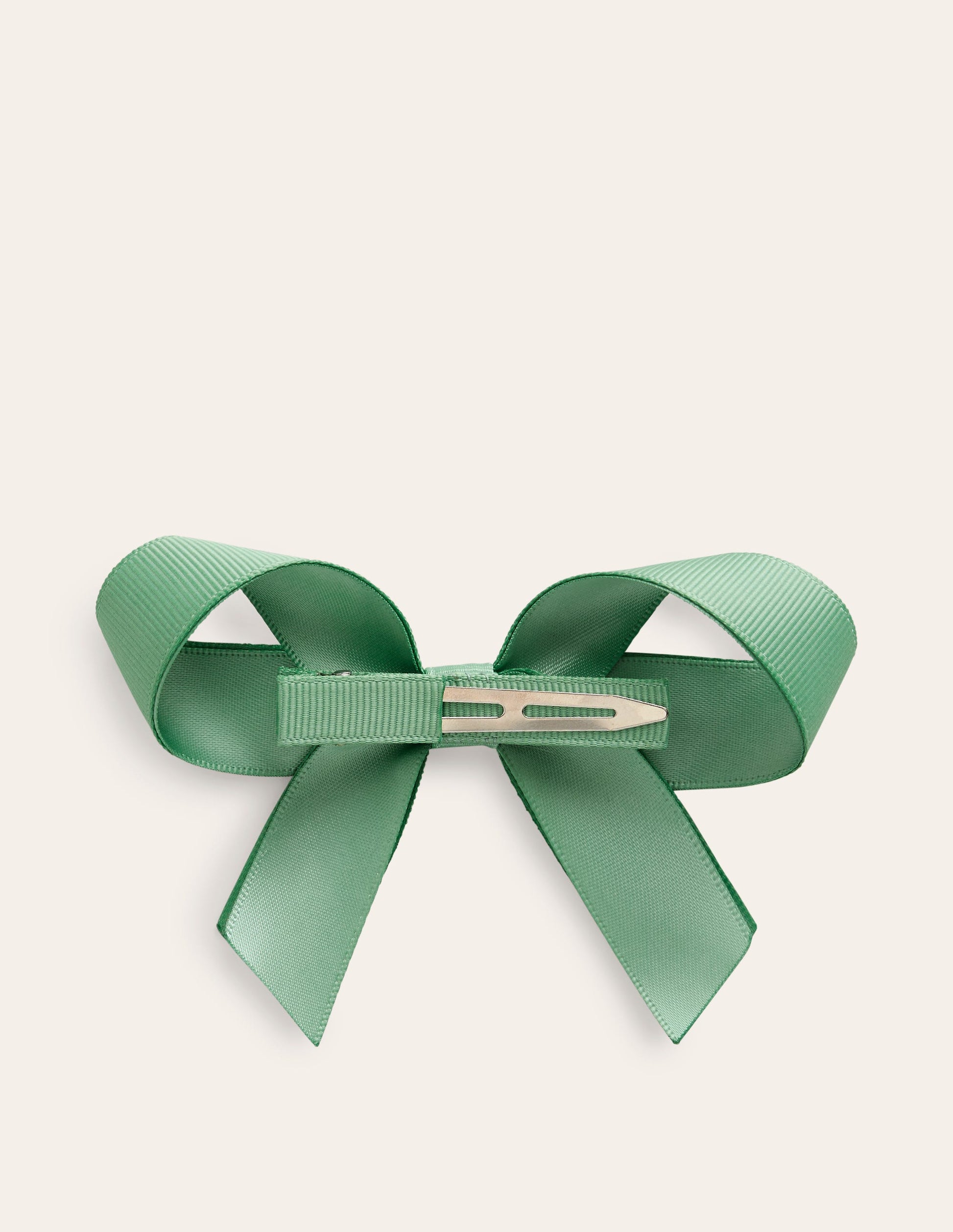 Grosgrain Hair Bow-Veridian Green-2