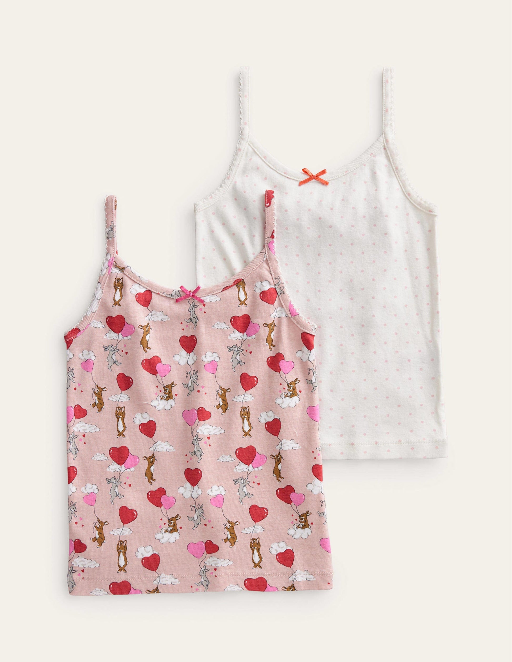 Vests 2 Pack-Pink Bunny Hearts-1