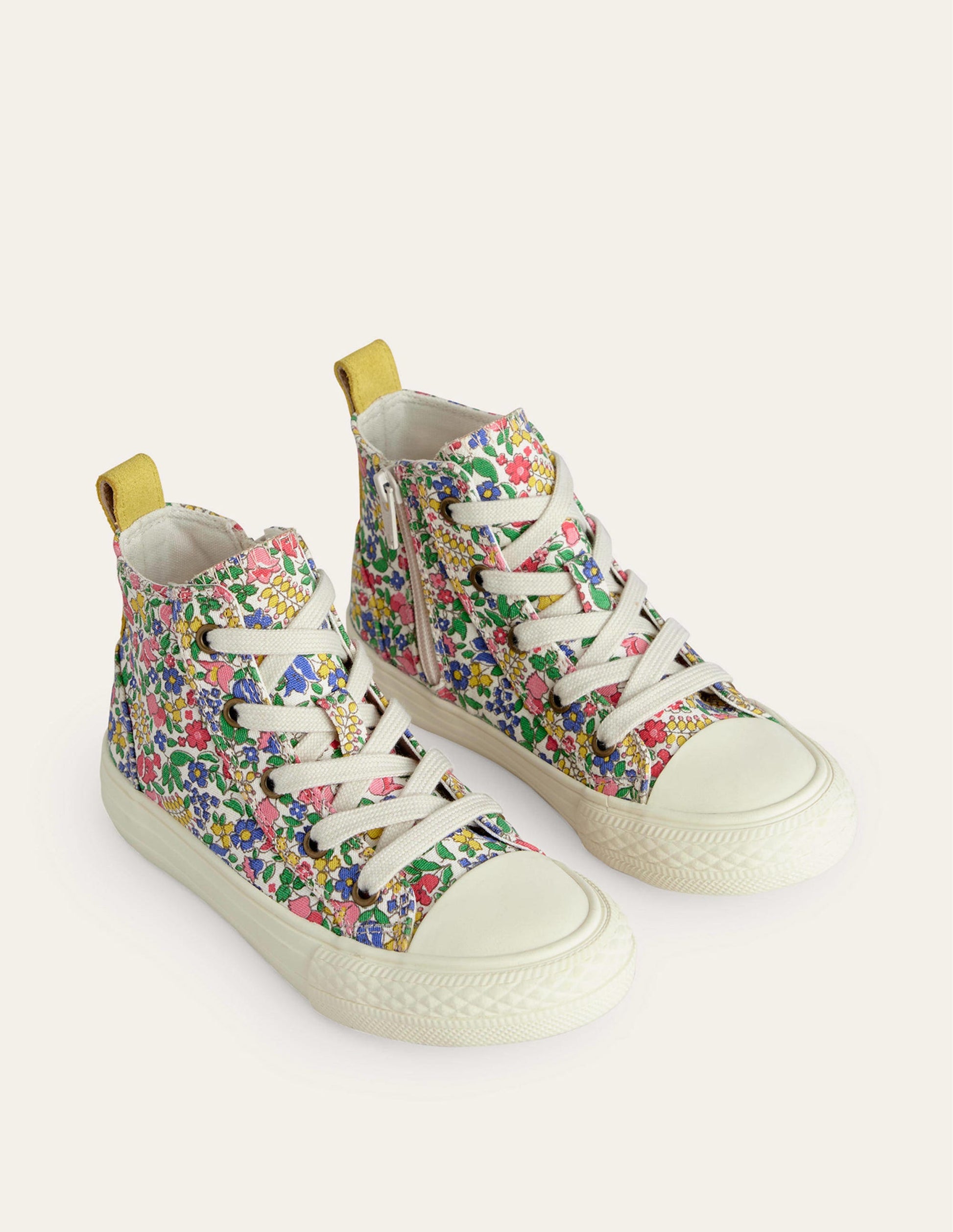 Canvas High Tops-Multi Flowerbed-2