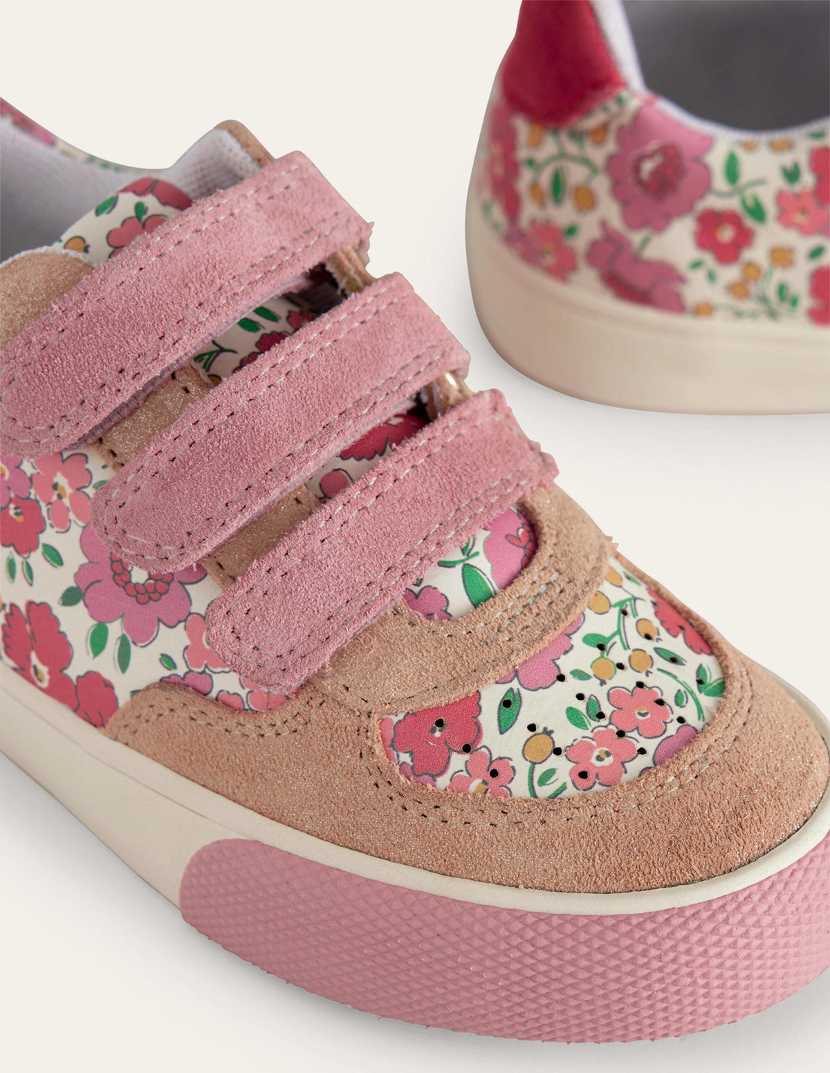 Leather Low Tops-Multi Floral-3