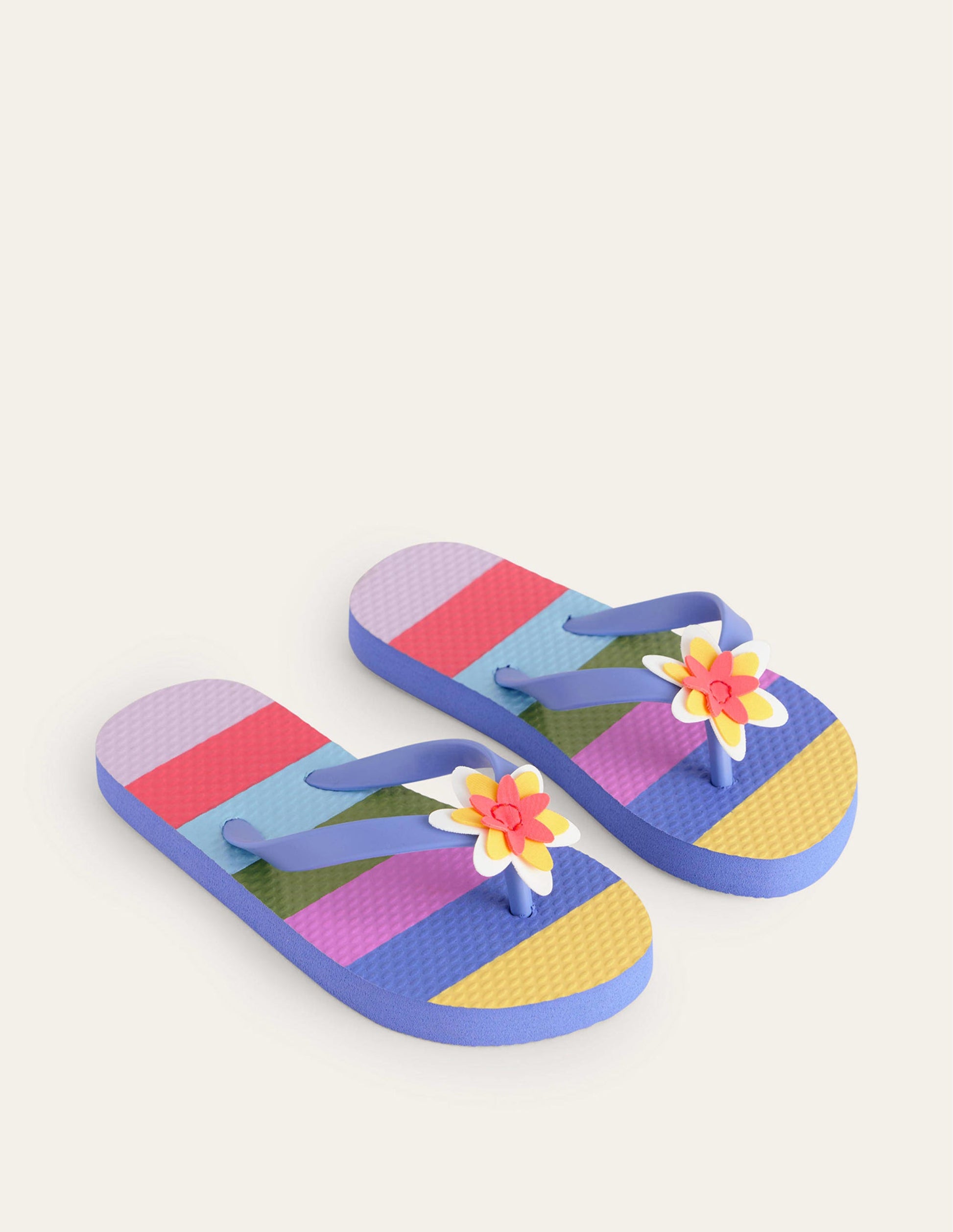 Fun Flip Flops-Multi Stripe-2