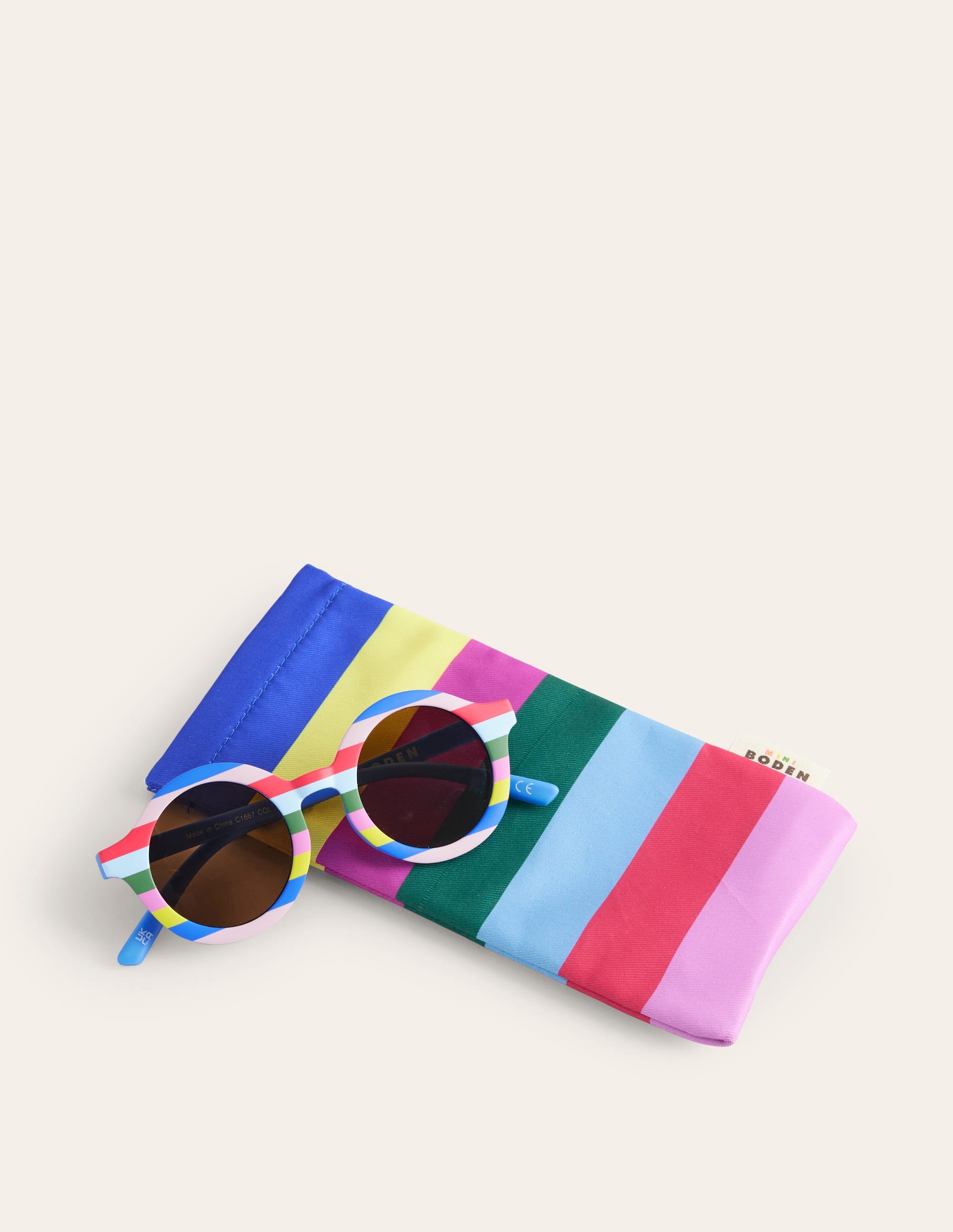 Classic Sunglasses-Rainbow Print - Image 3