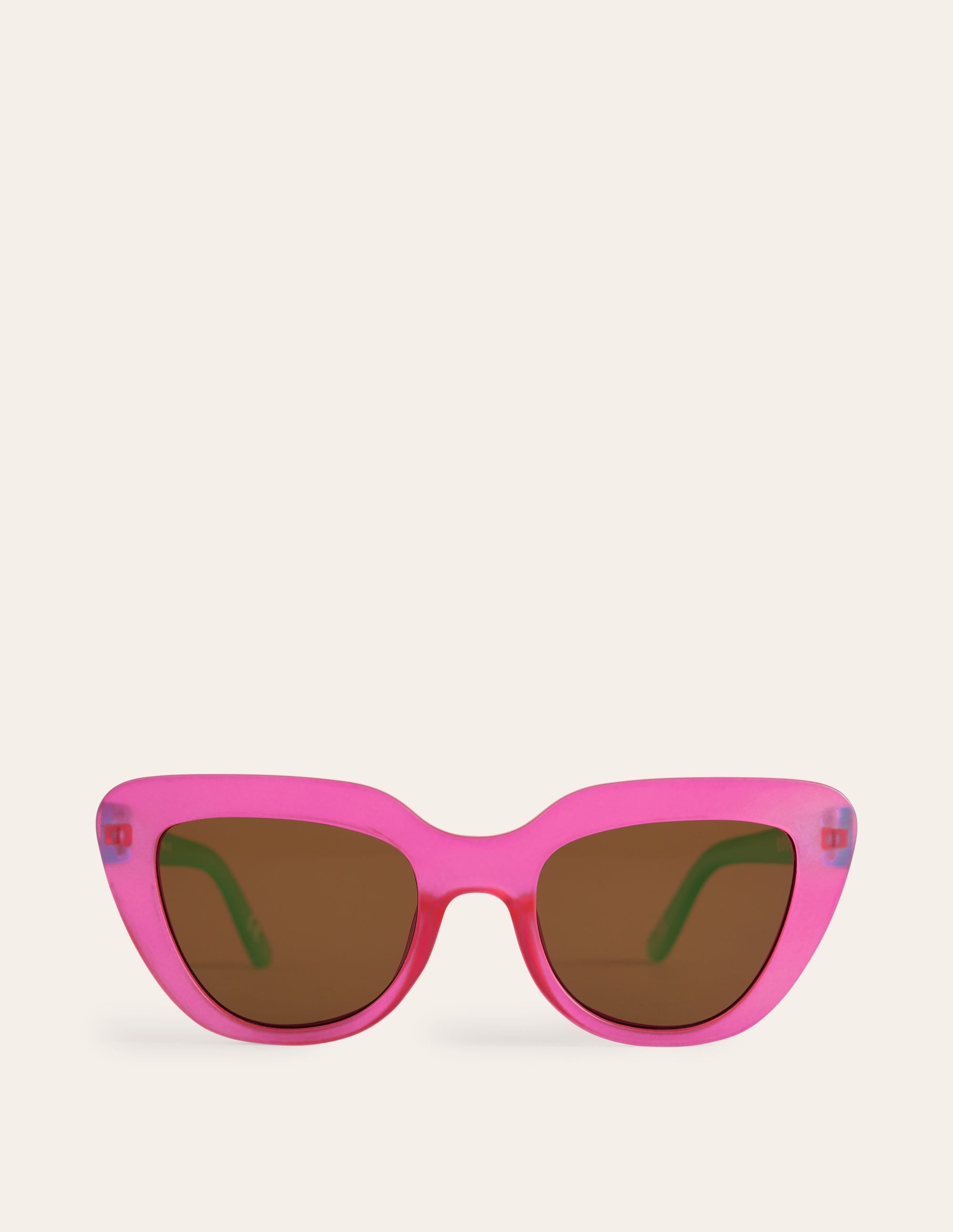 Classic Sunglasses-Pink and Green Colourblock - Image 1
