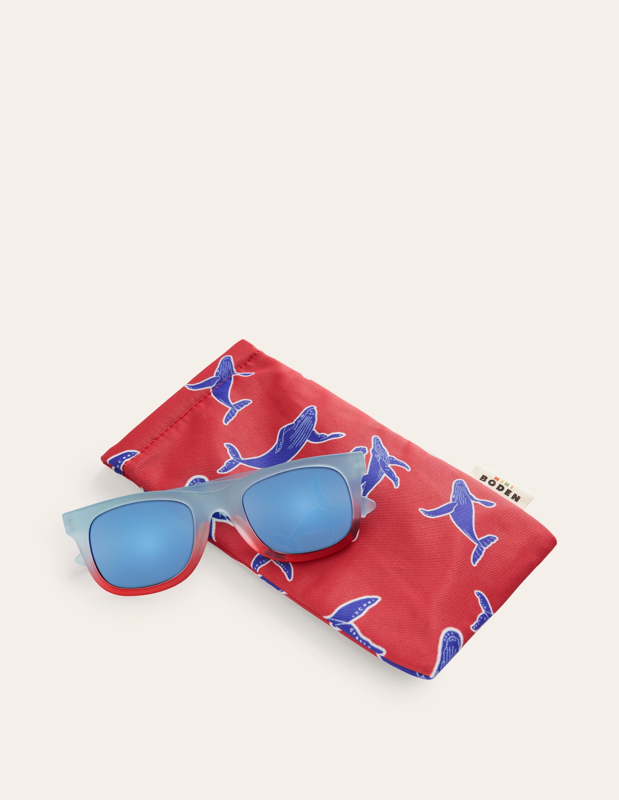 Classic Sunglasses-Blue/Red - Image 2