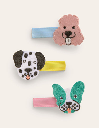3 Pack Hair Clips-Dogs-1