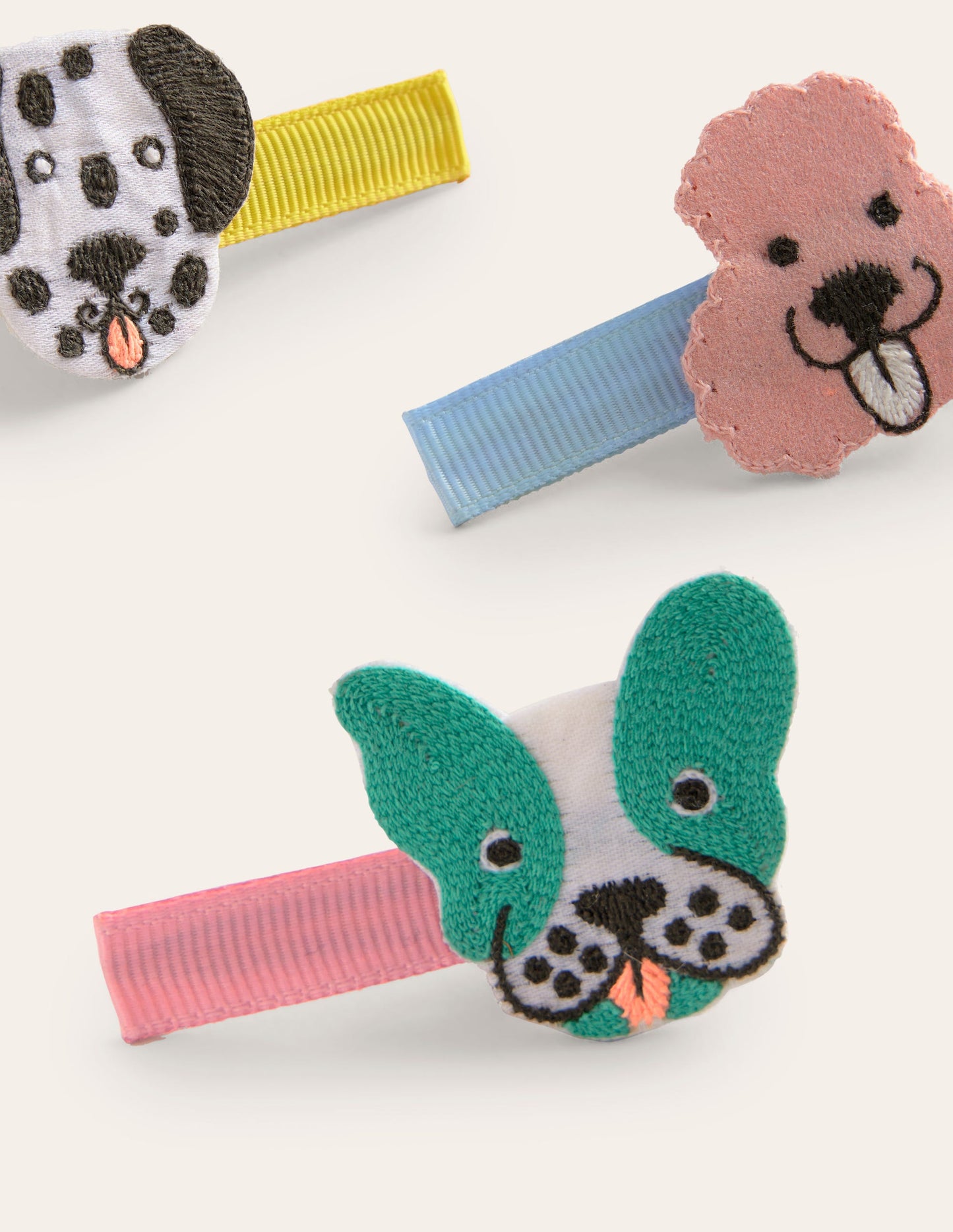 3 Pack Hair Clips-Dogs