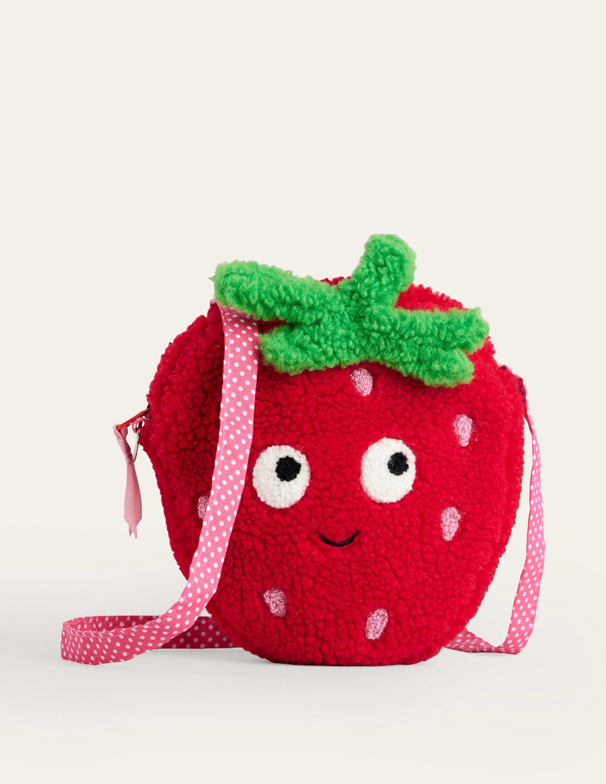 Novelty Crossbody Bag-Poppy Red Strawberry - Image 1