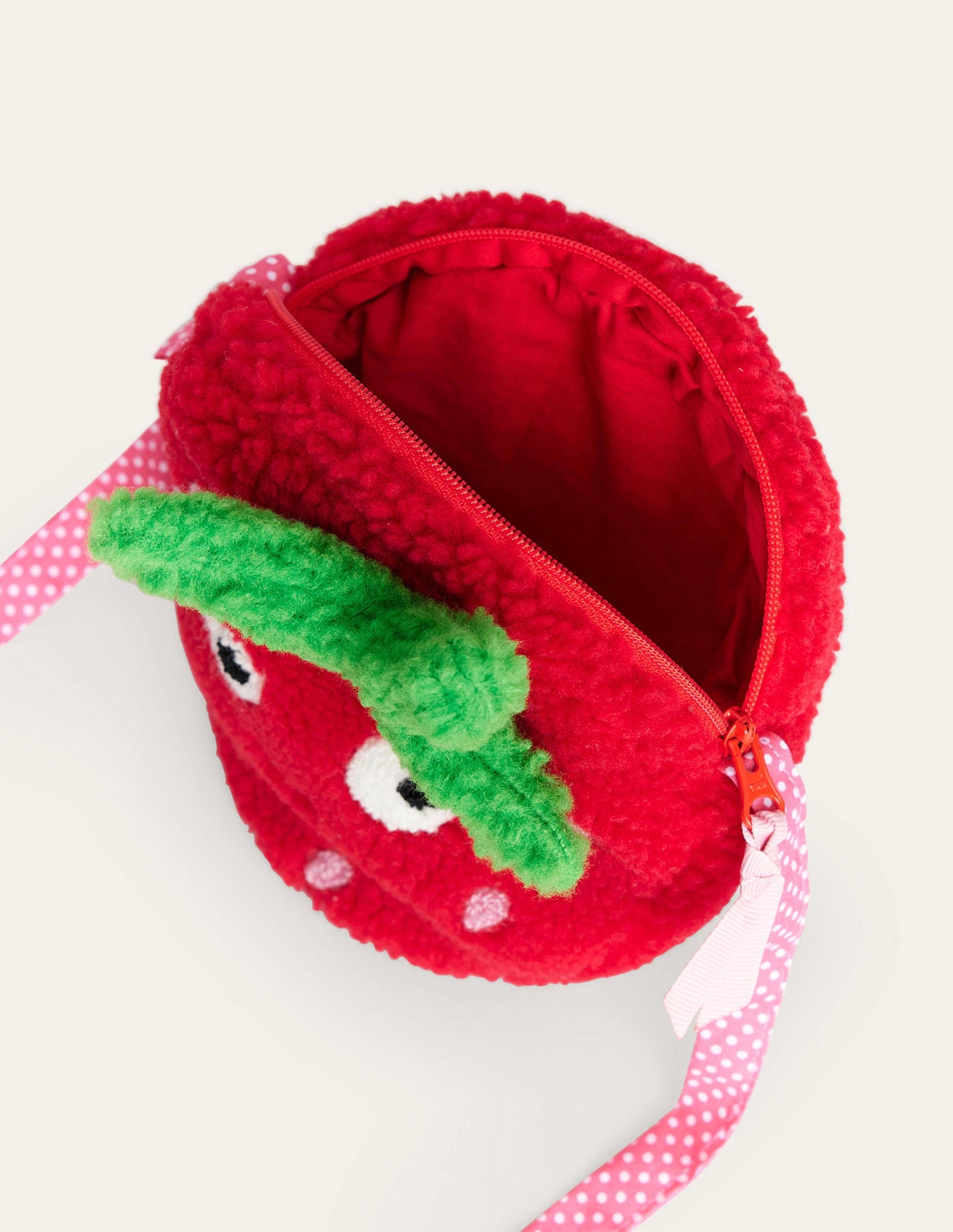 Novelty Crossbody Bag-Poppy Red Strawberry