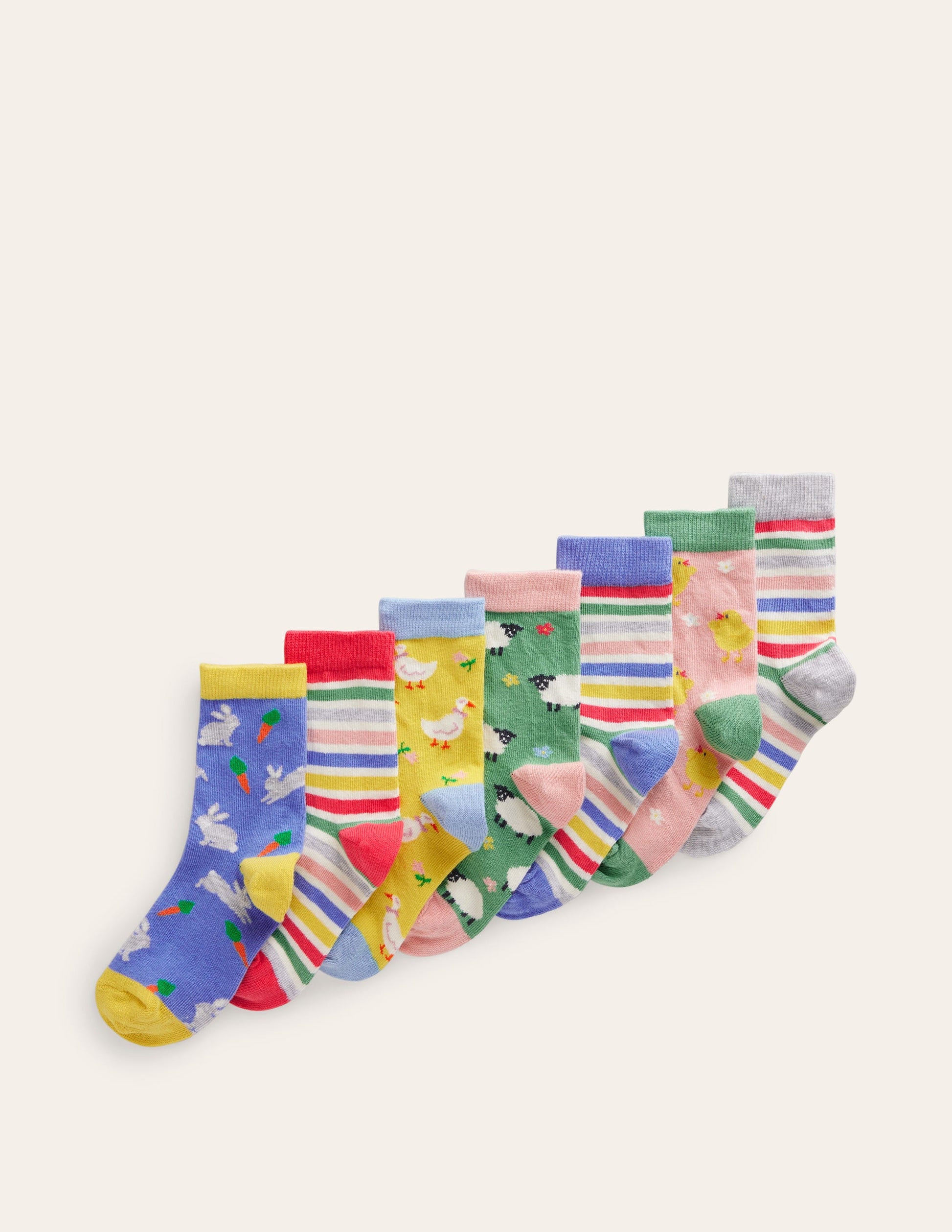 Socks 7 Pack-Spring Print-1