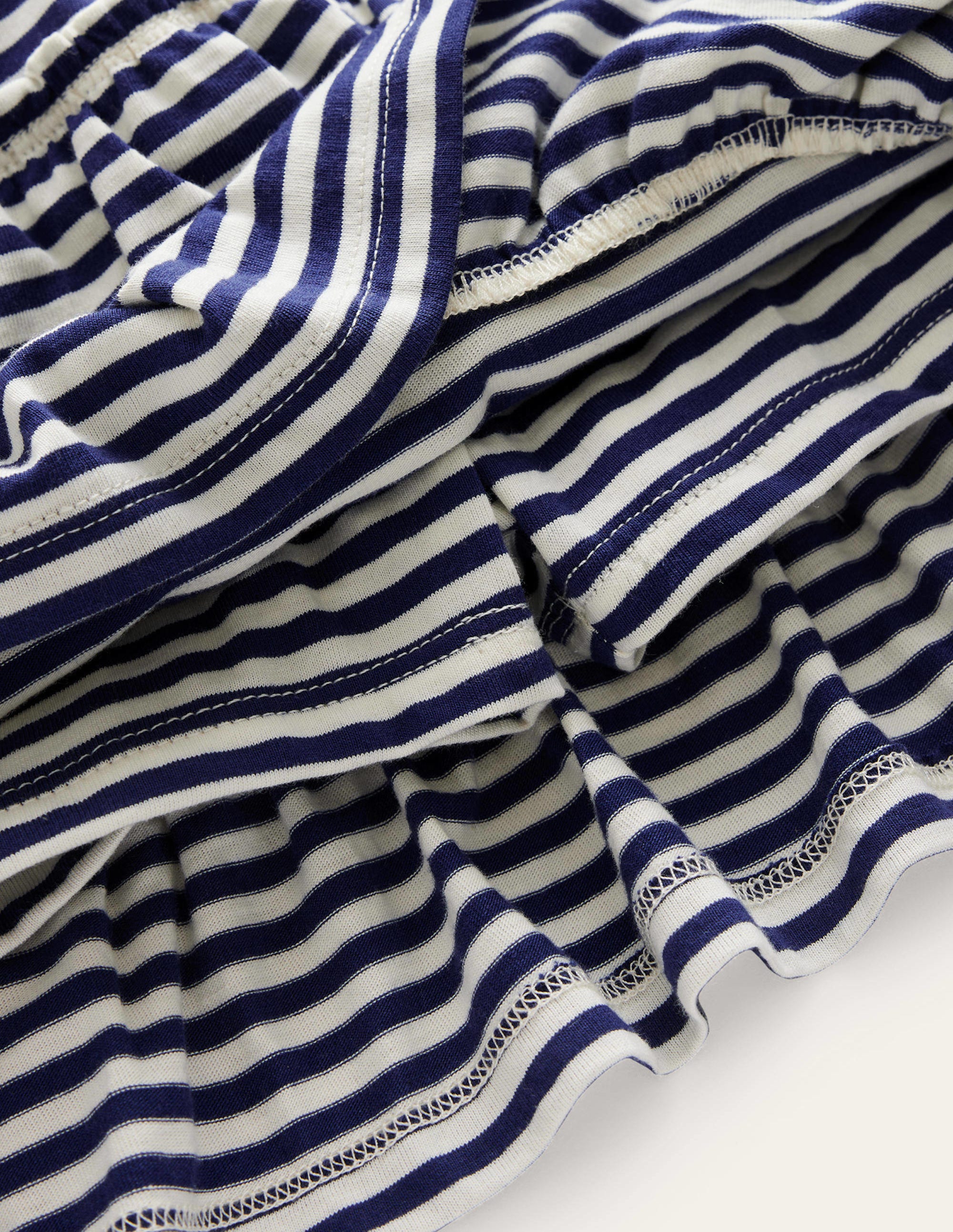 Jersey Ruffle Skort-College Navy/Ivory - Image 3
