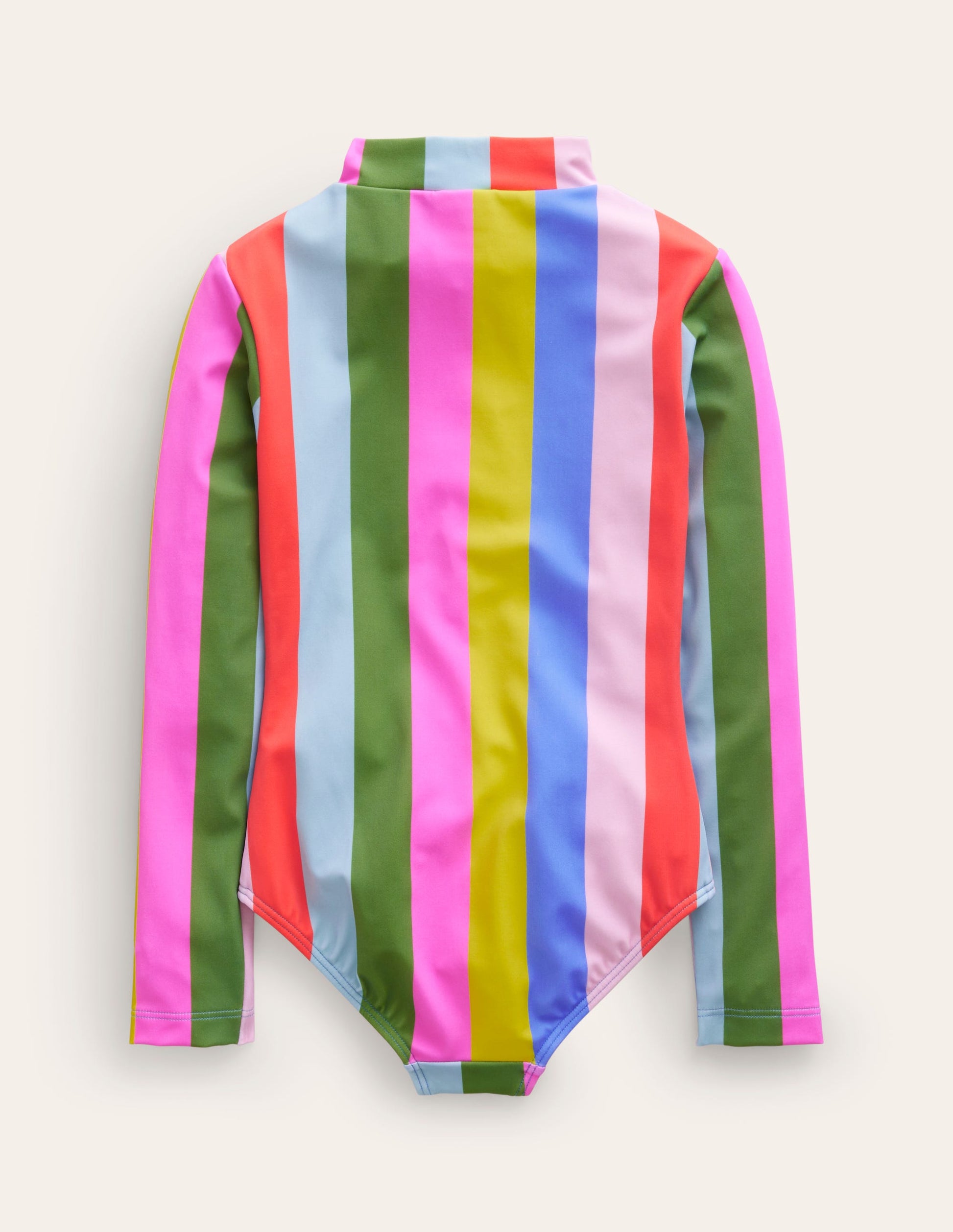 Long-sleeved Swimsuit-Multi Stripe-2