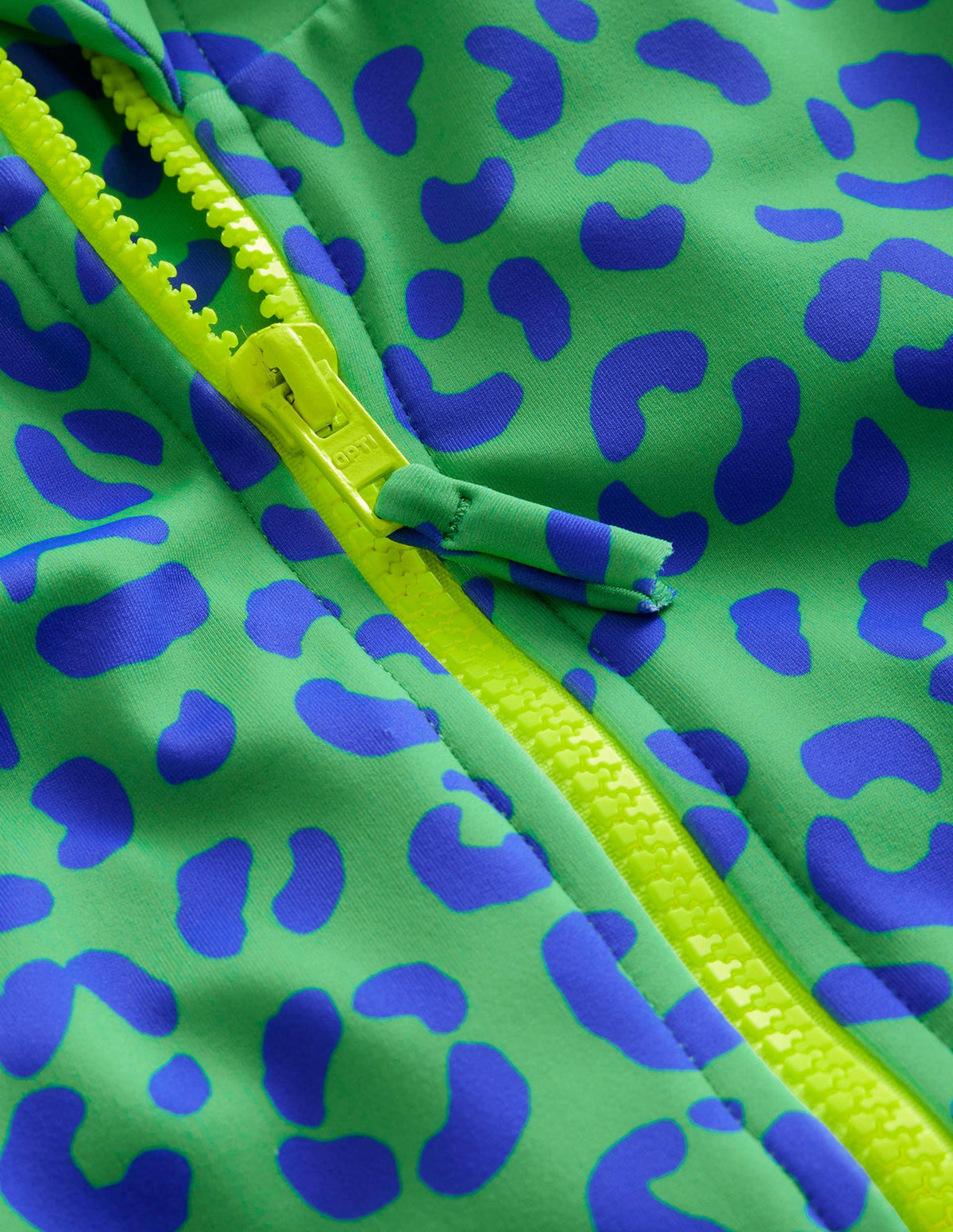 Long-sleeved Swimsuit-Green Leopard - Image 3