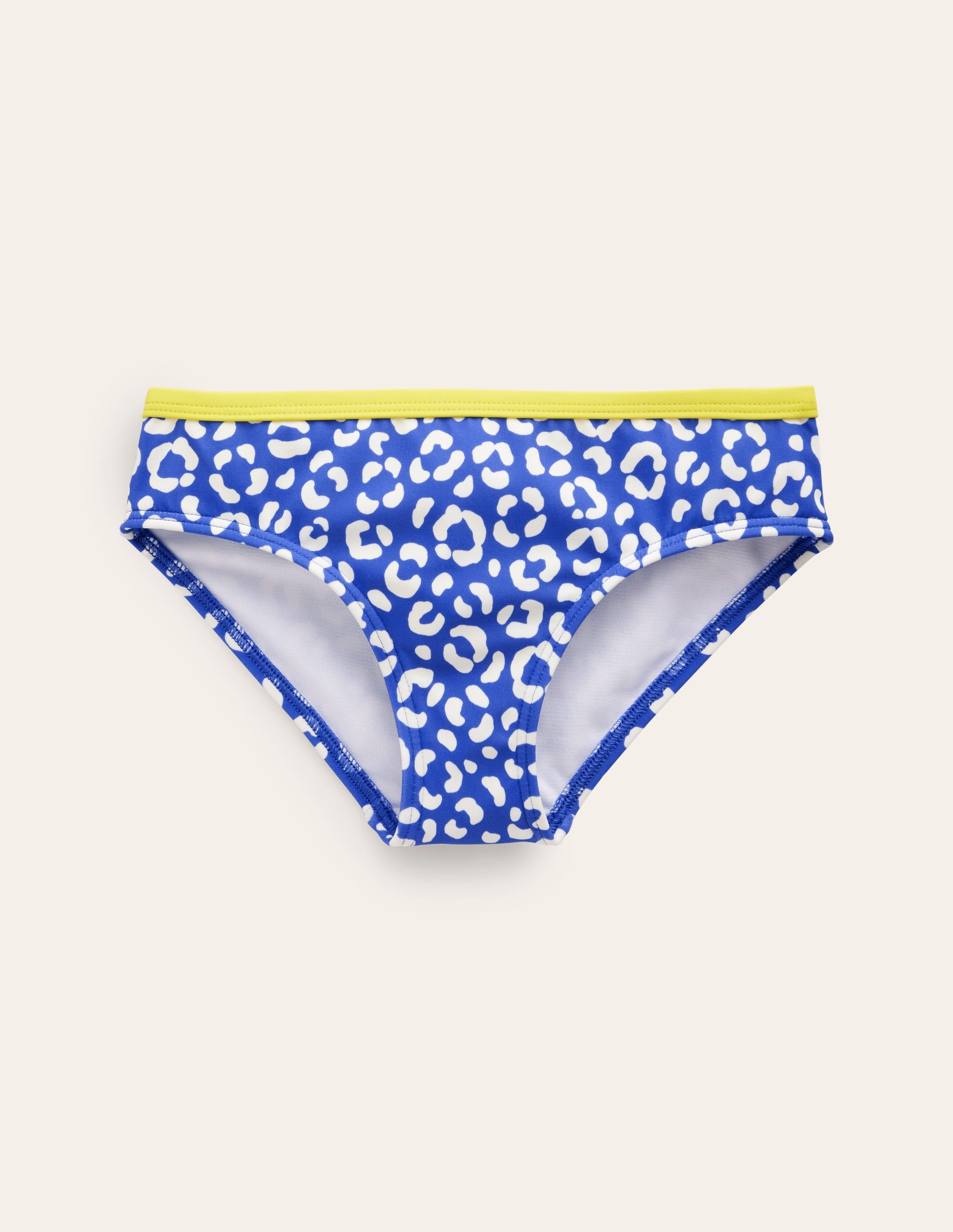 Patterned Bikini Bottoms-Blue Leopard - Image 1