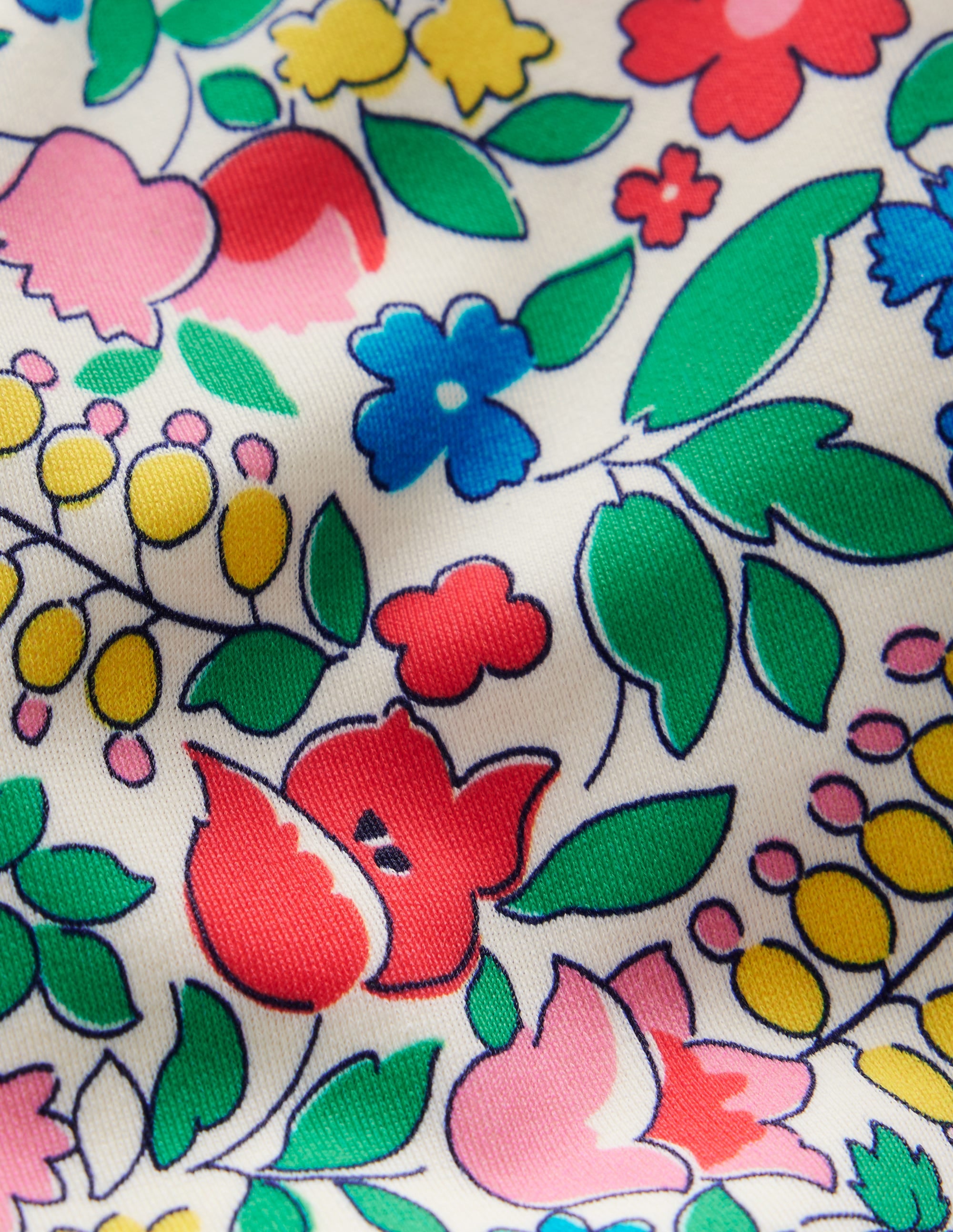 Patterned Bikini Bottoms-Multi Flowerbed - Image 3