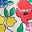 Patterned Bikini Bottoms-Multi Flowerbed