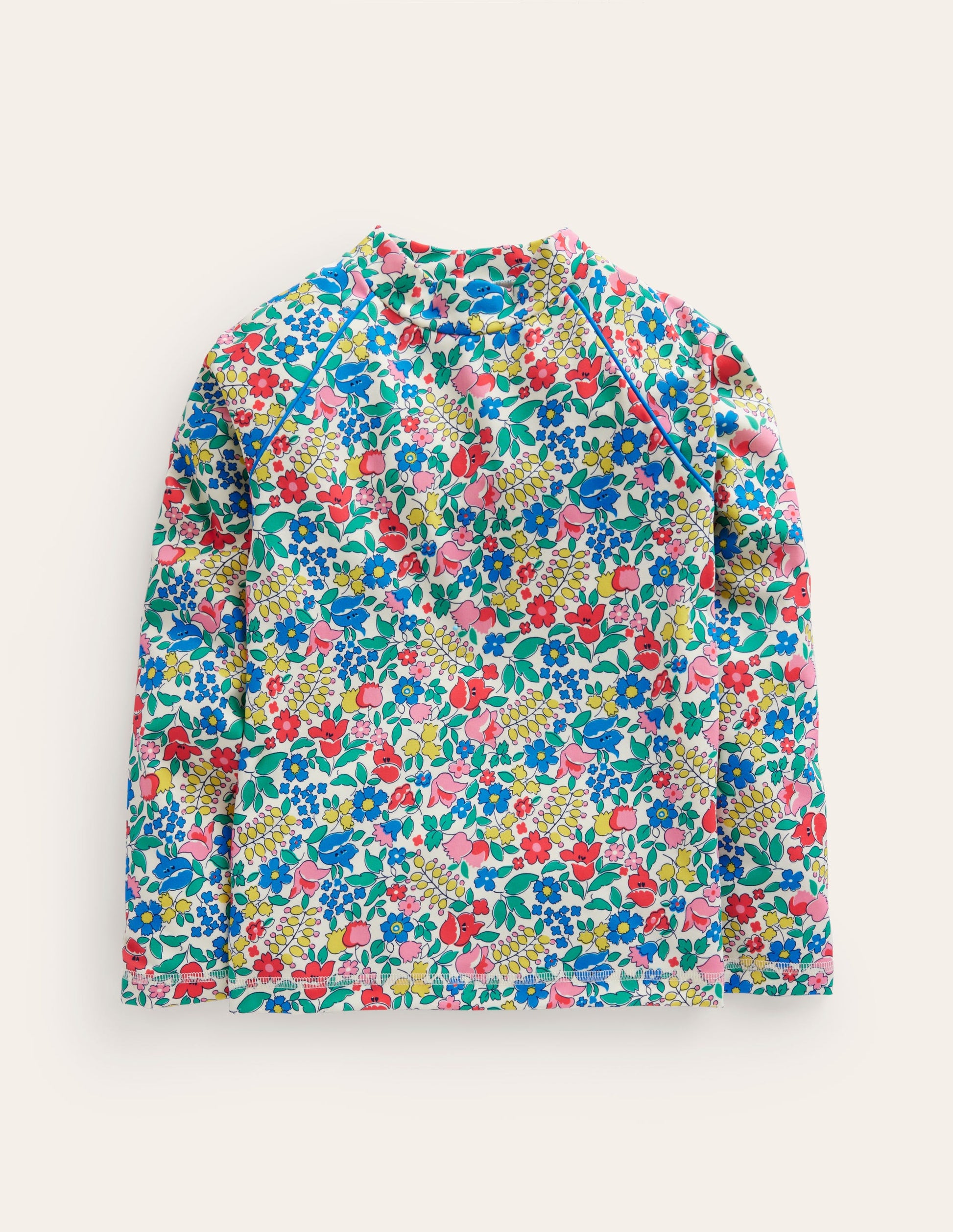 Patterned Rash Vest-Multi Flowerbed-1