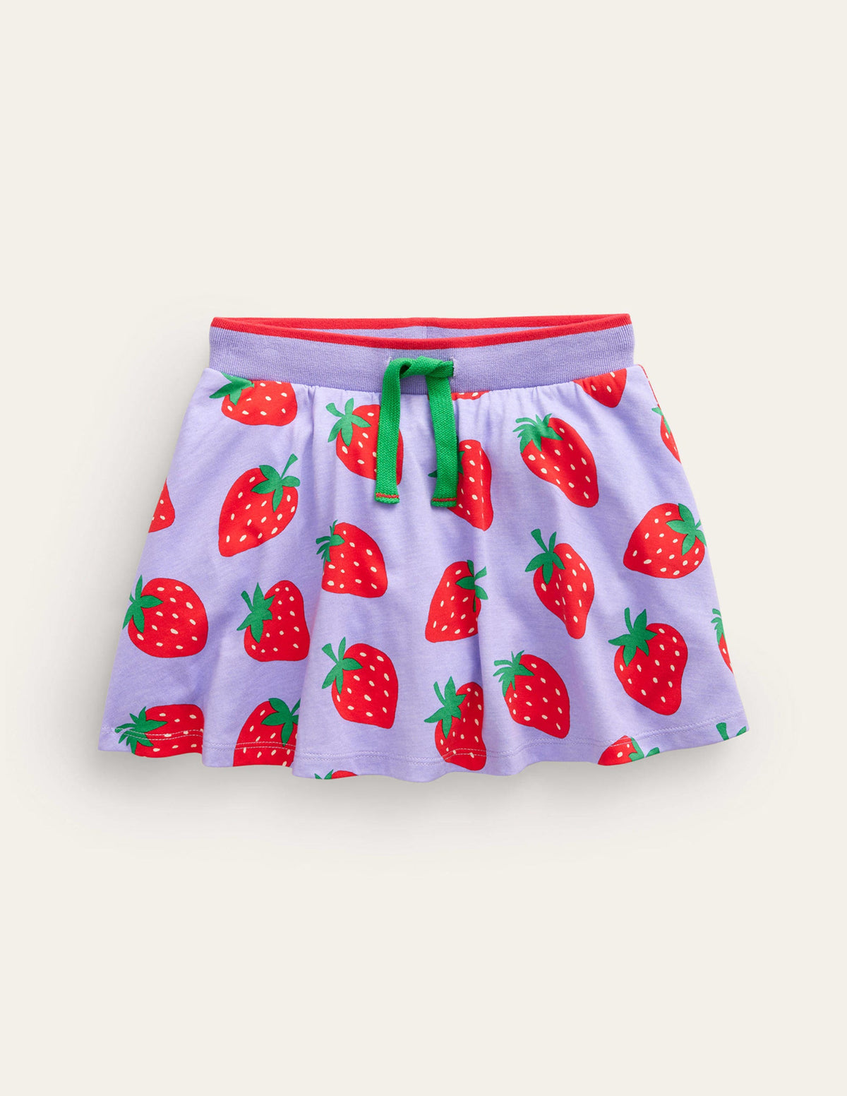 Printed Jersey Skort-Parma Violet Strawberries-1