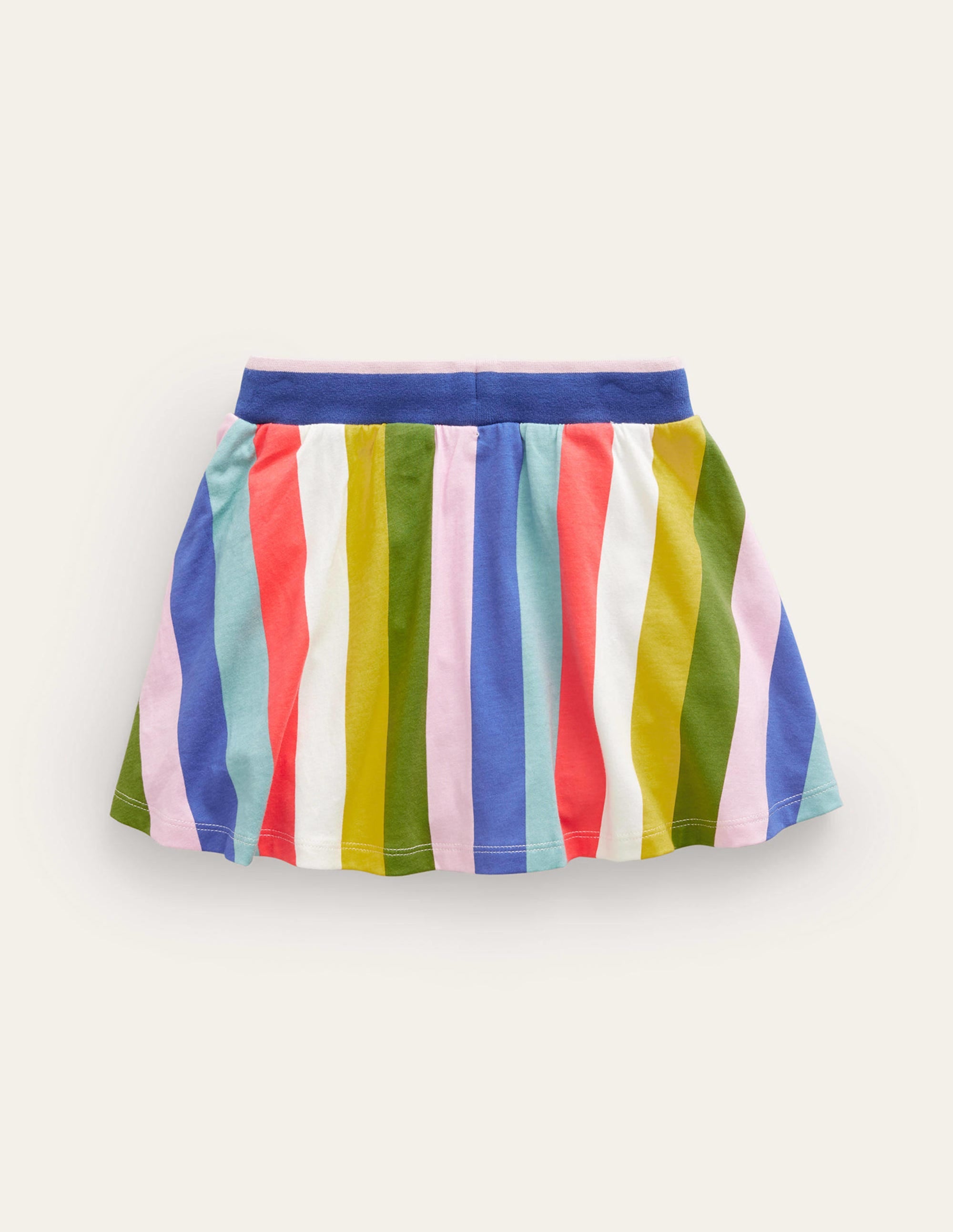 Printed Jersey Skort-Multi Rainbow Stripe - Image 2