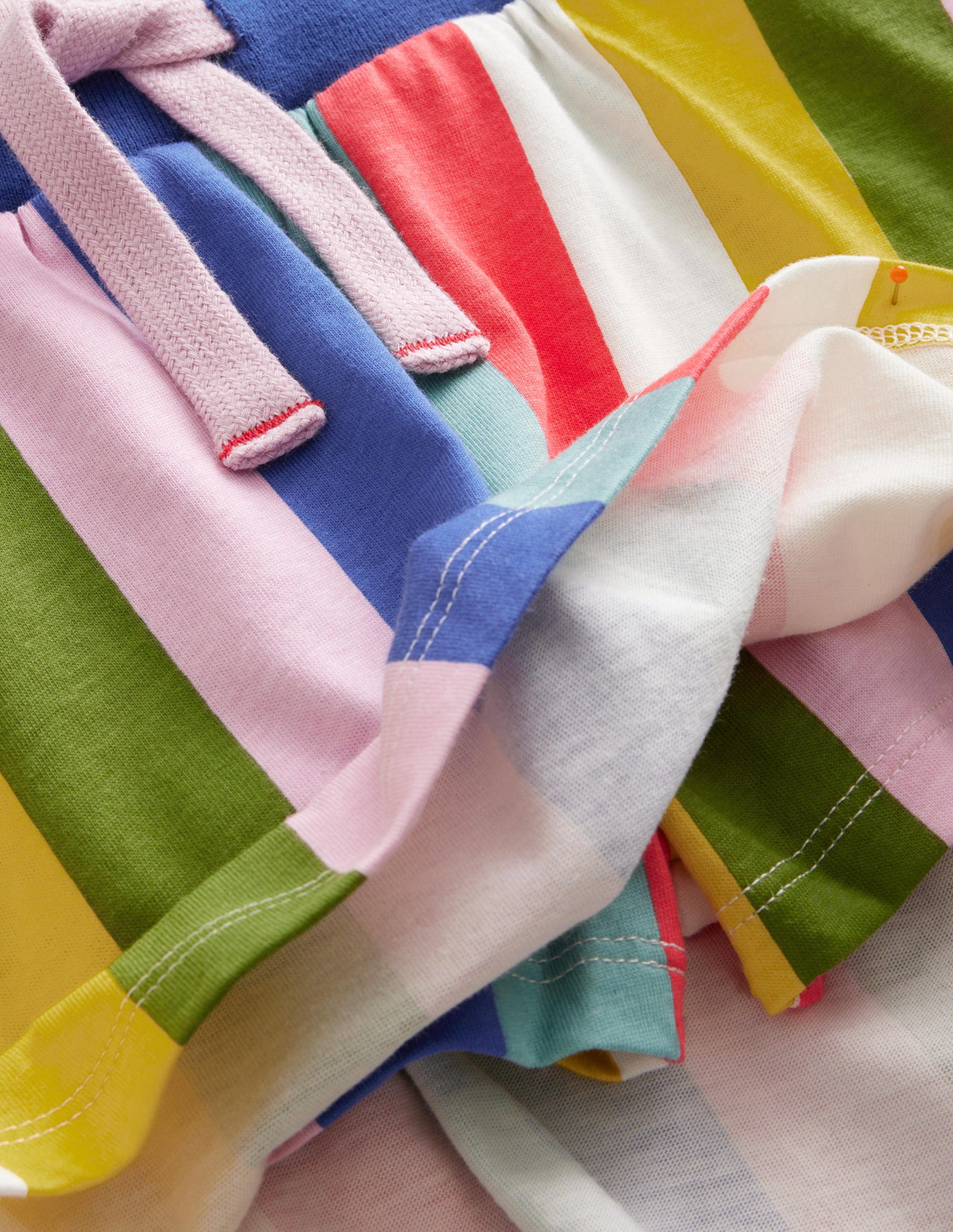 Printed Jersey Skort-Multi Rainbow Stripe - Image 3