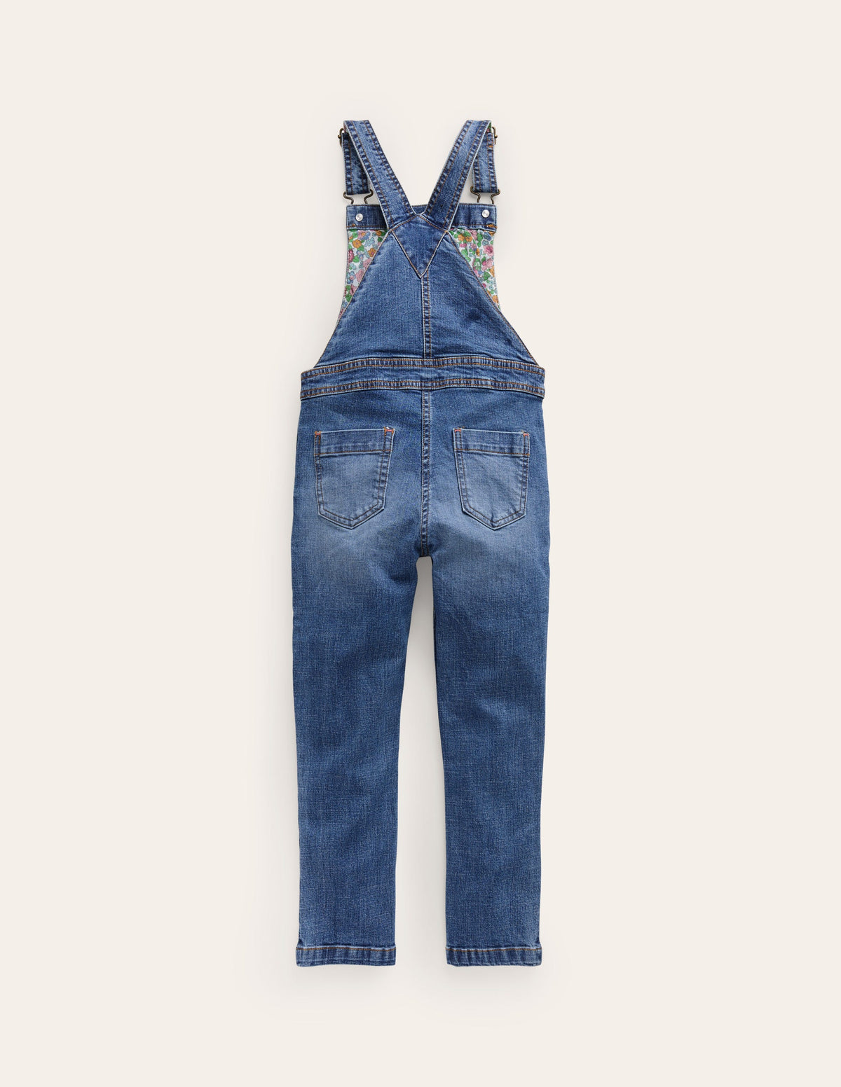Fun Dungaree-Light Vintage Denim Rainbow-2