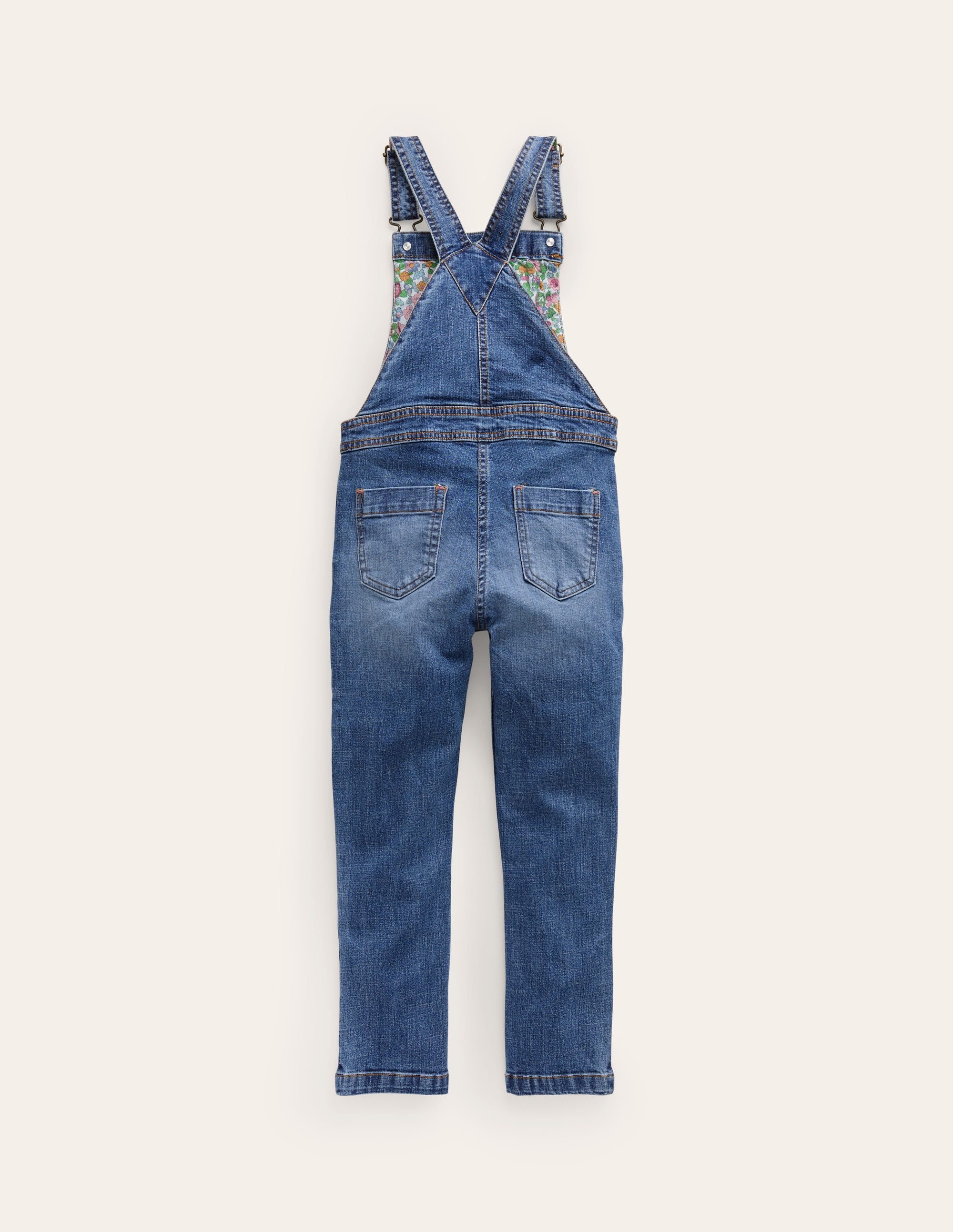 Fun Dungaree-Light Vintage Denim Rainbow - Image 2