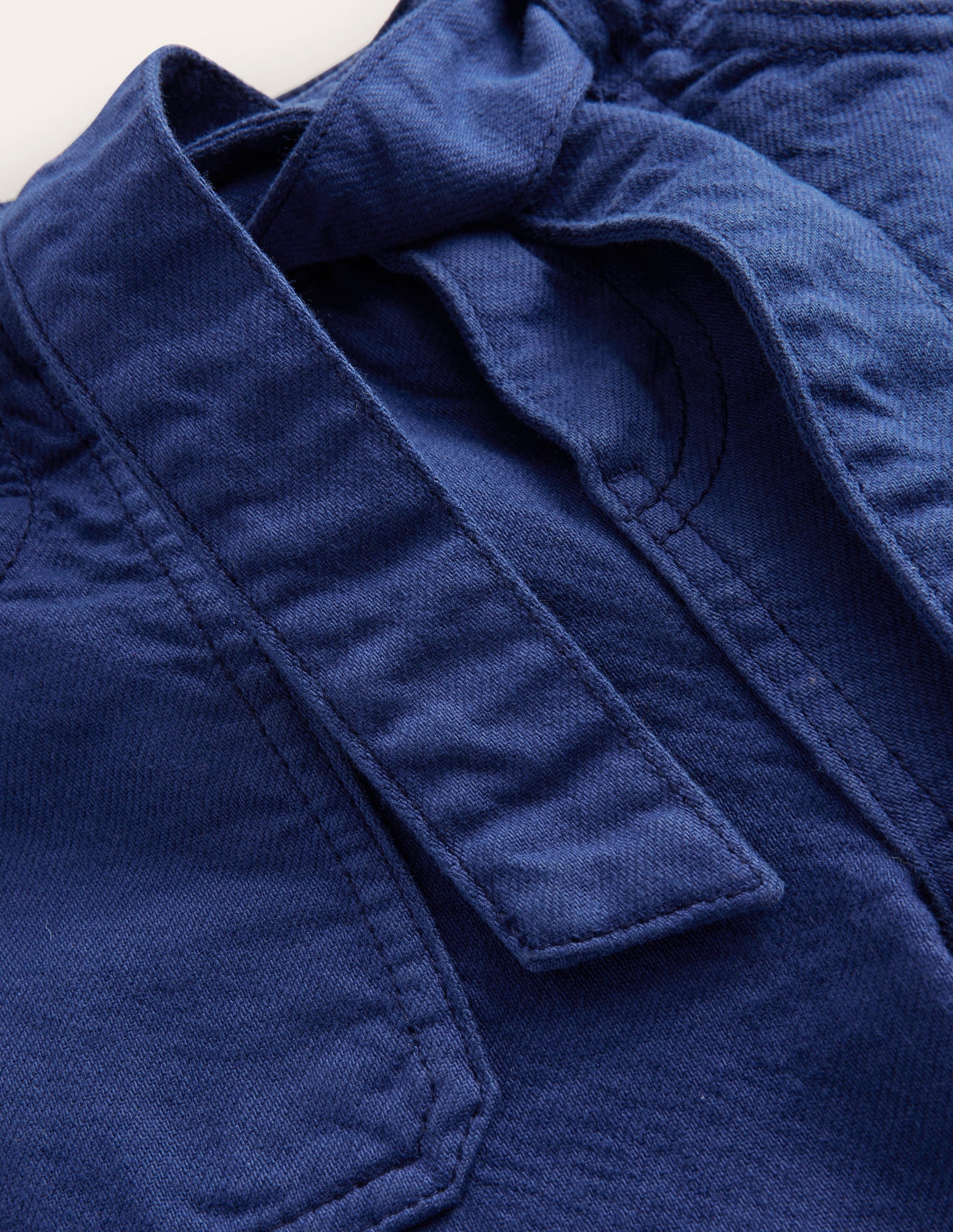 Tie-waist Cargo-College Navy-3