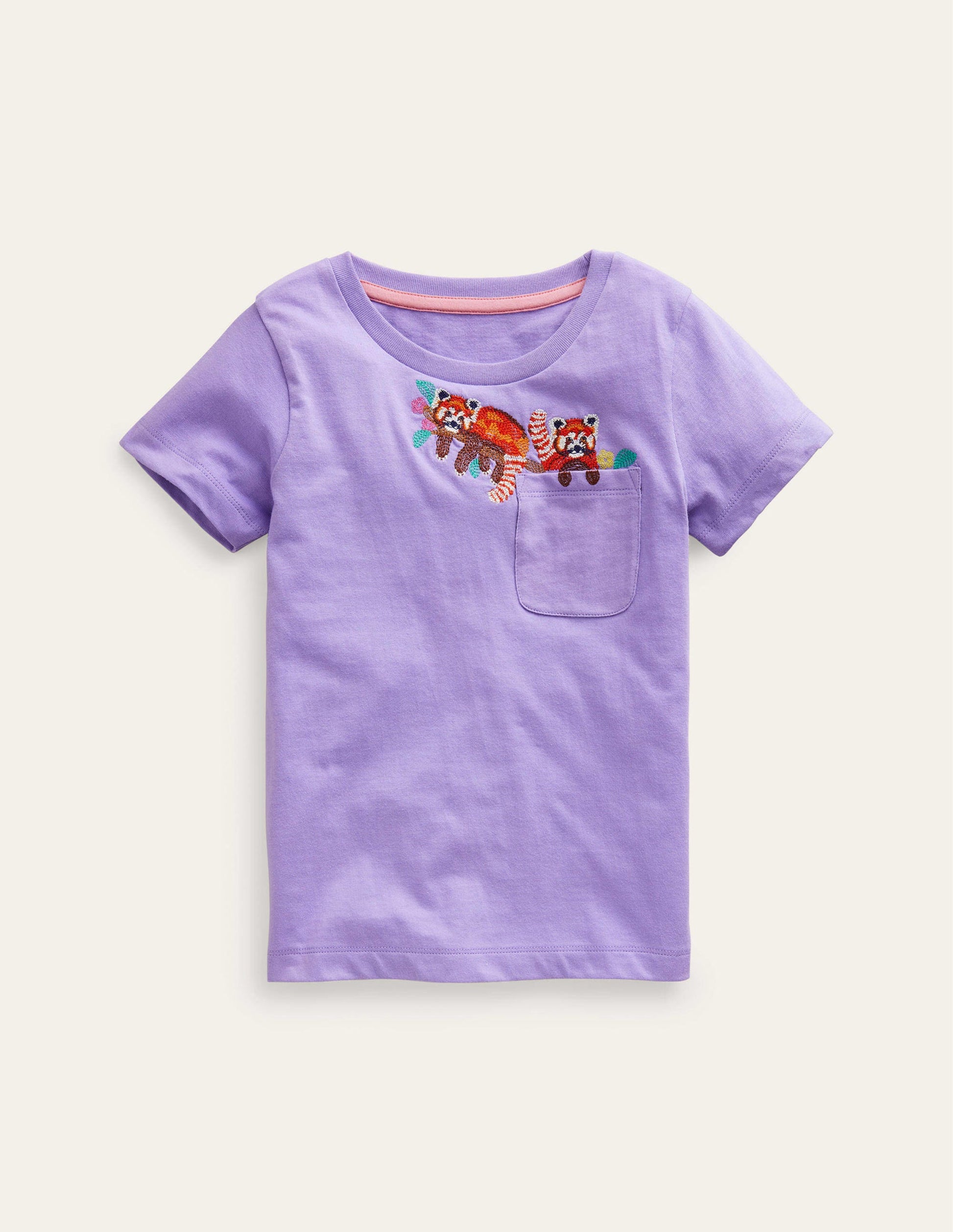 Peeping Pocket T-Shirt-Parma Violet Purple-1