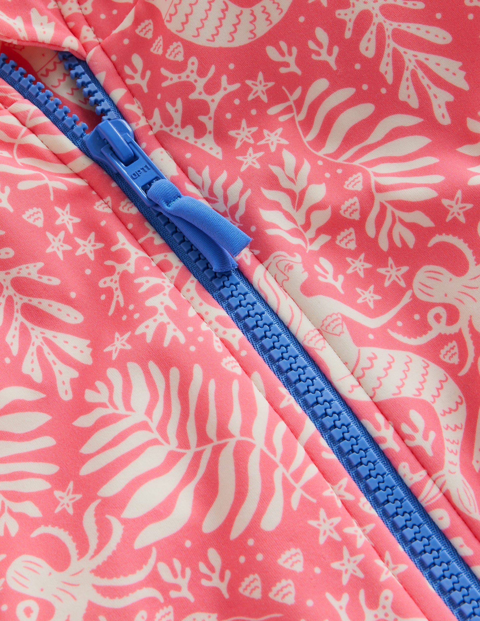 Short-sleeved Swimsuit-Strawberry Pink Mermaids-3