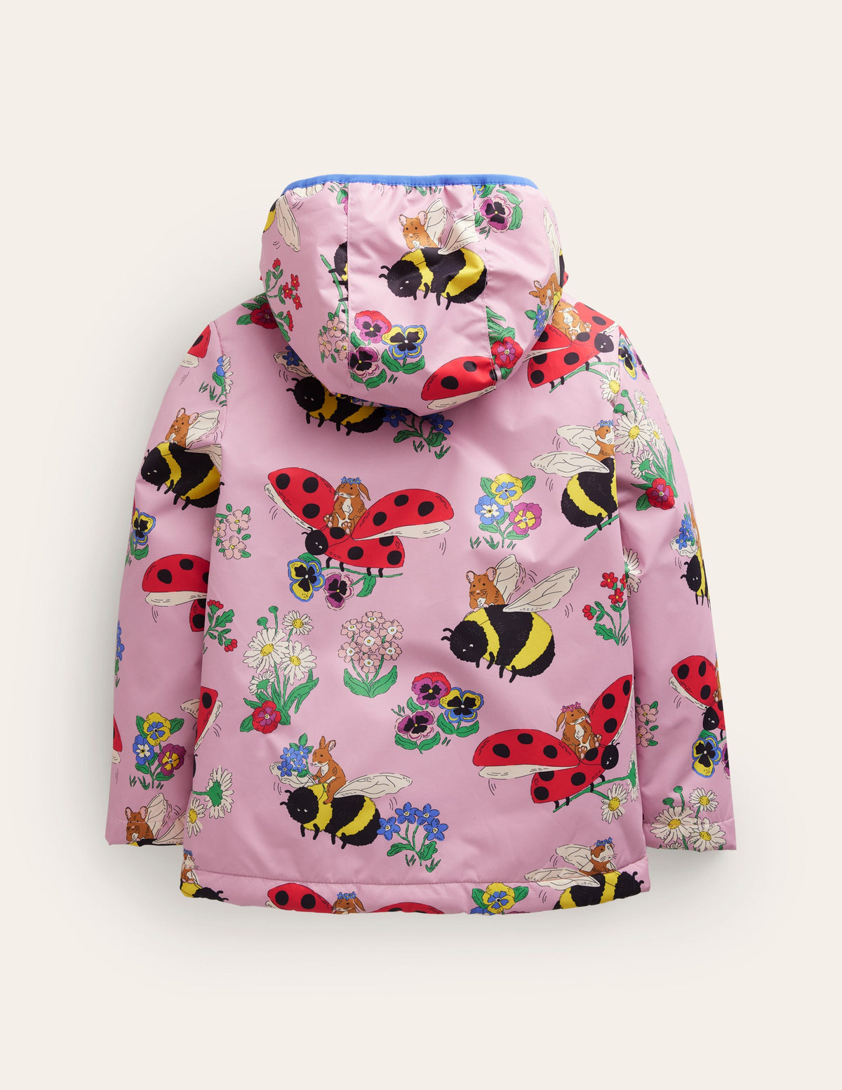 Jersey Lined Anorak-Sugared Almond Pink Bumble - Image 2