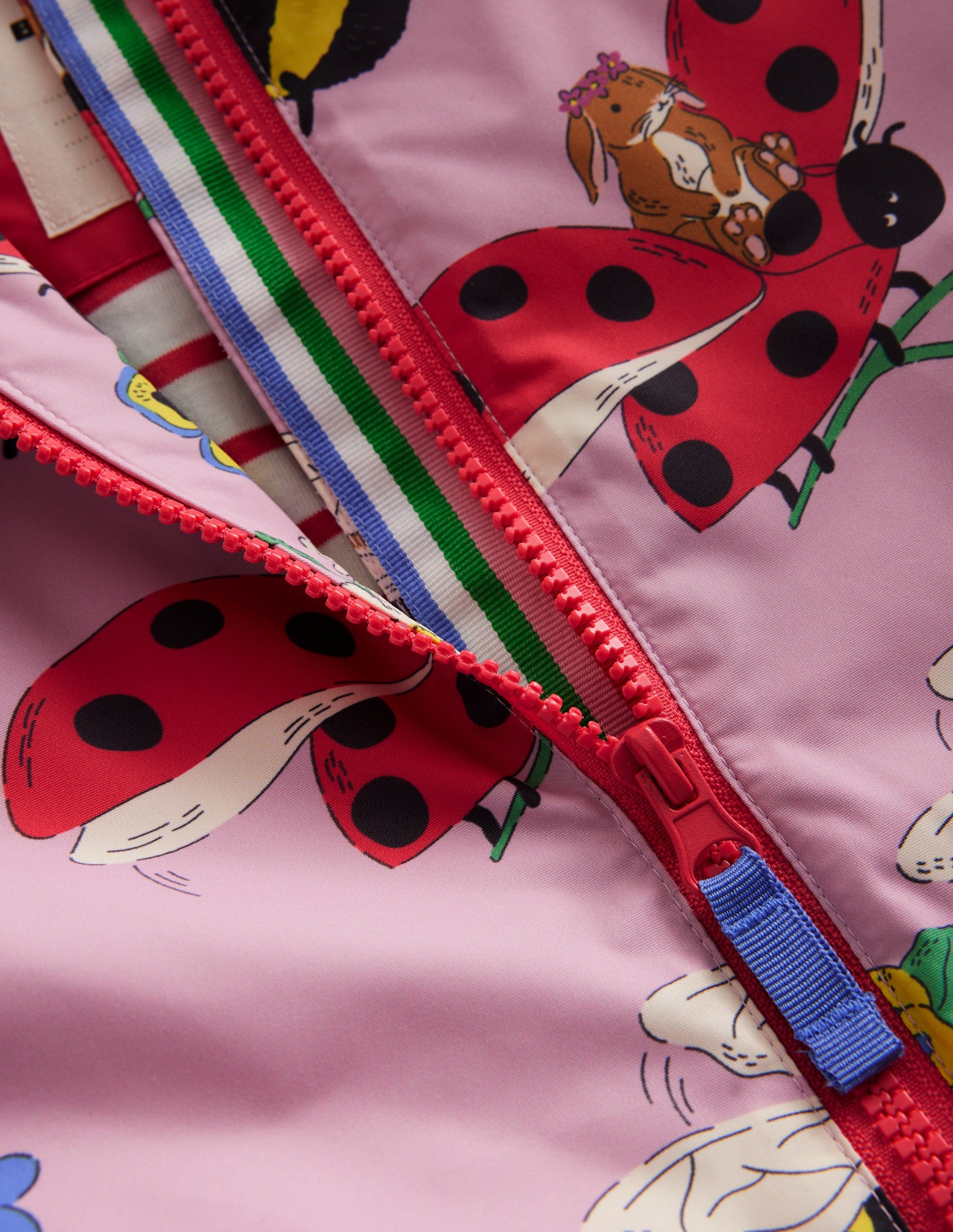 Jersey Lined Anorak-Sugared Almond Pink Bumble-3