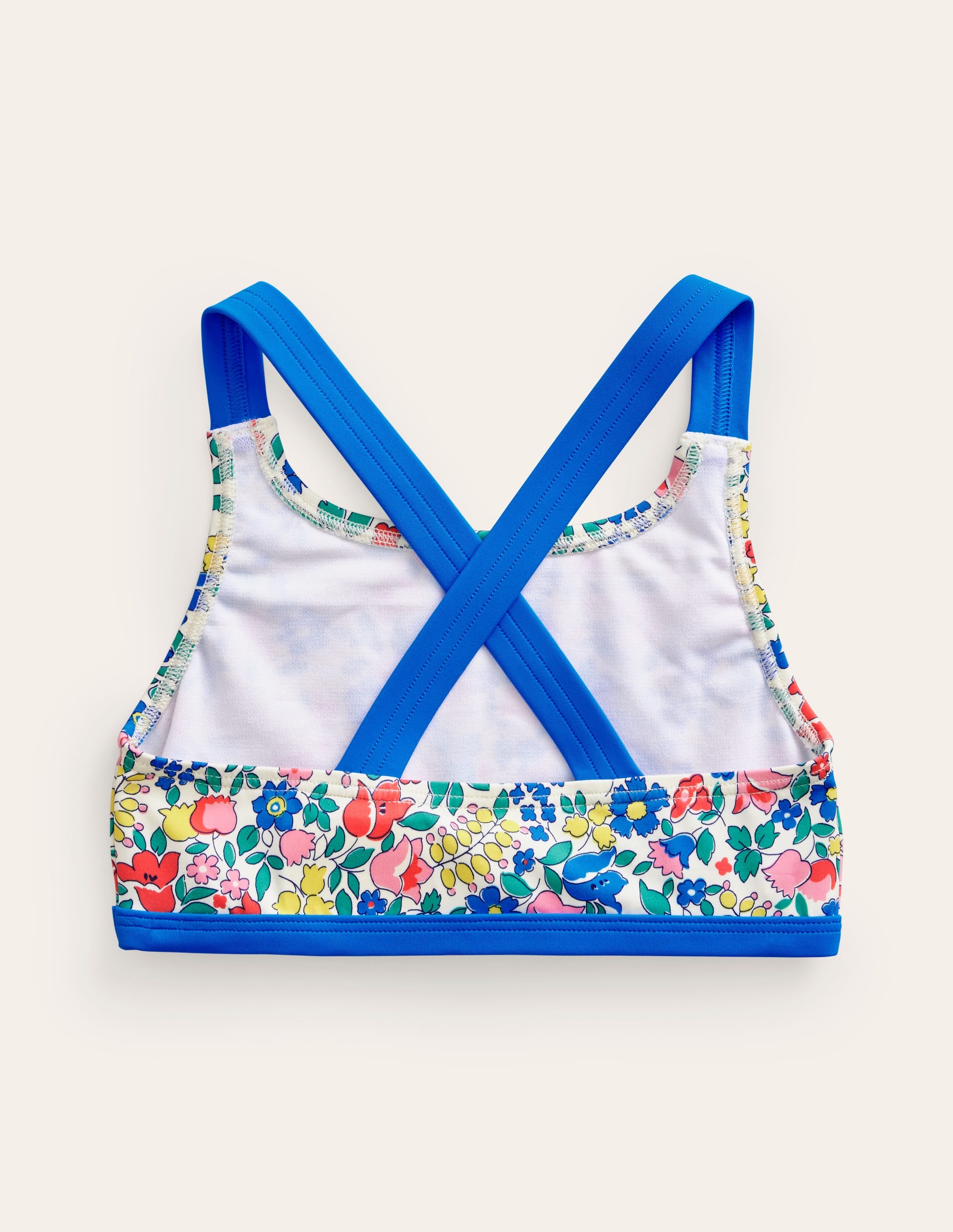 Cross Back Bikini Top-Multi Flowerbed - Image 2